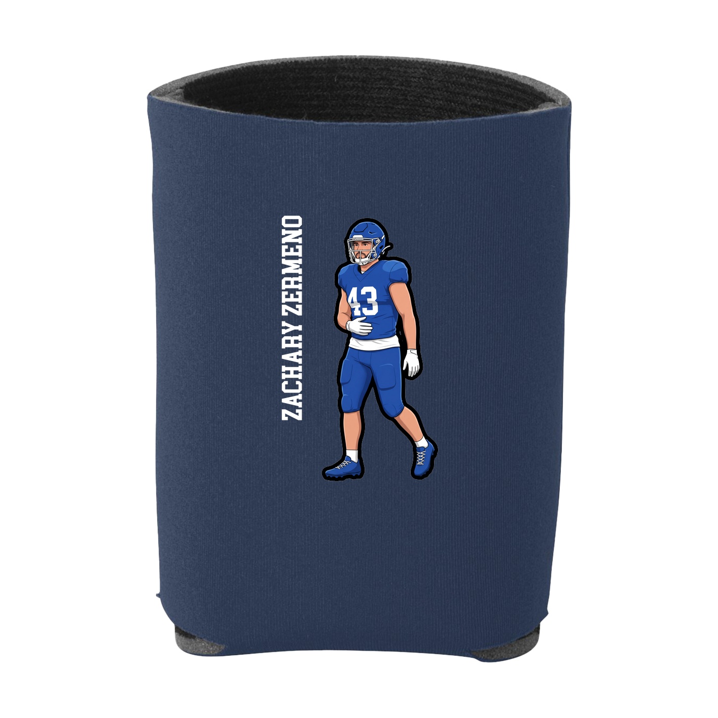 Can Holder — Name Vertical in Navy