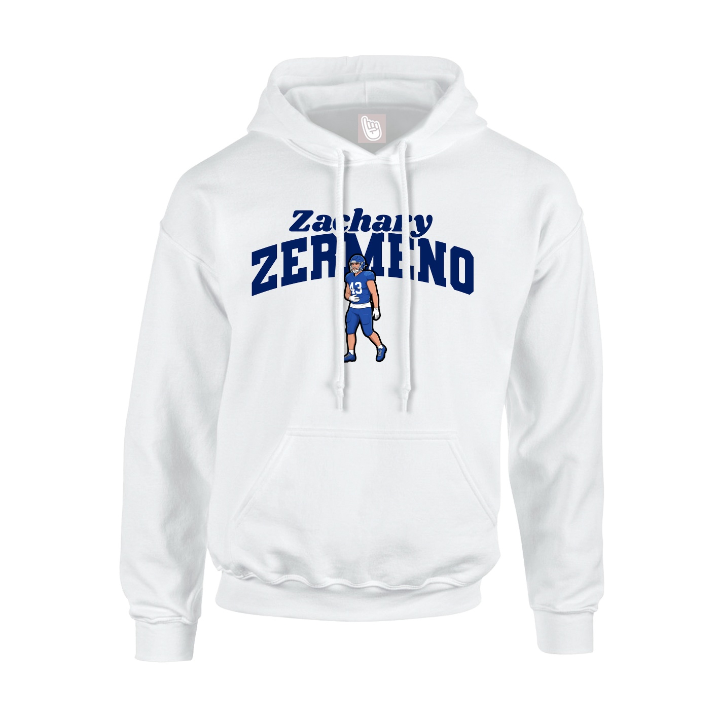 Hoodie — Signature Arch in White