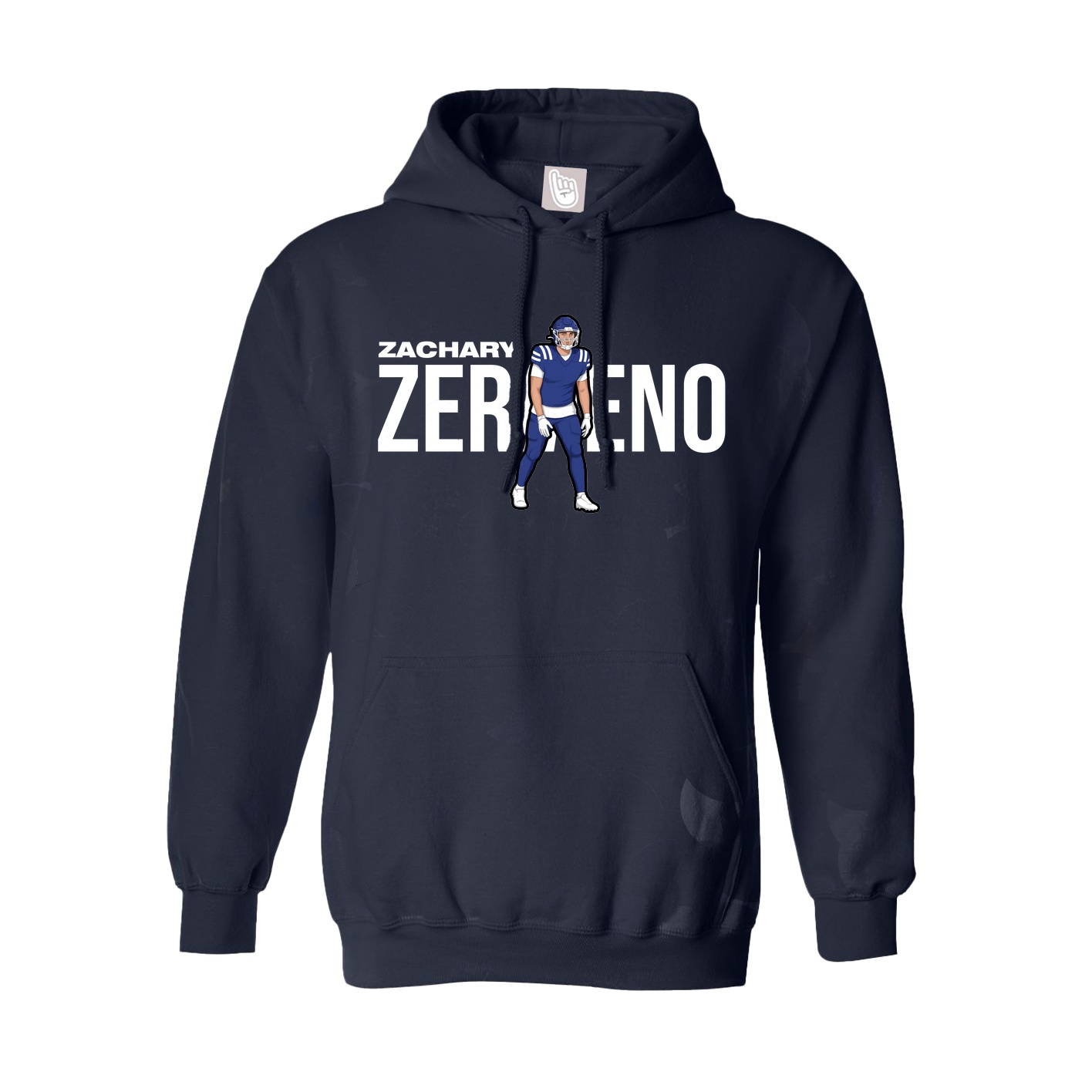 Hoodie — Player Name in Navy