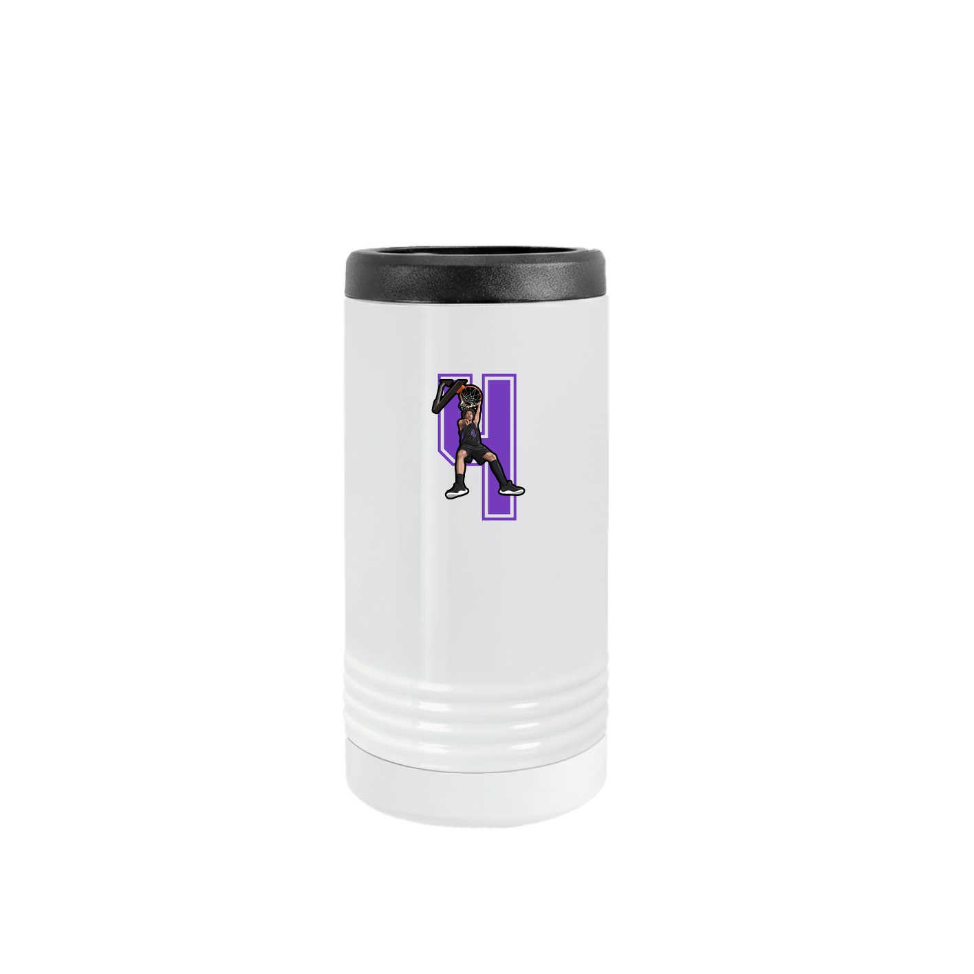 Slim Beverage Holder — Number in White