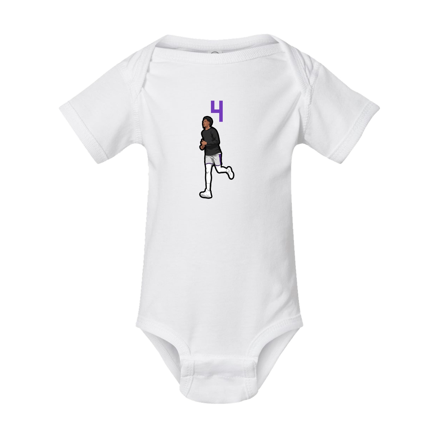 Baby Onesie — Number Top in White