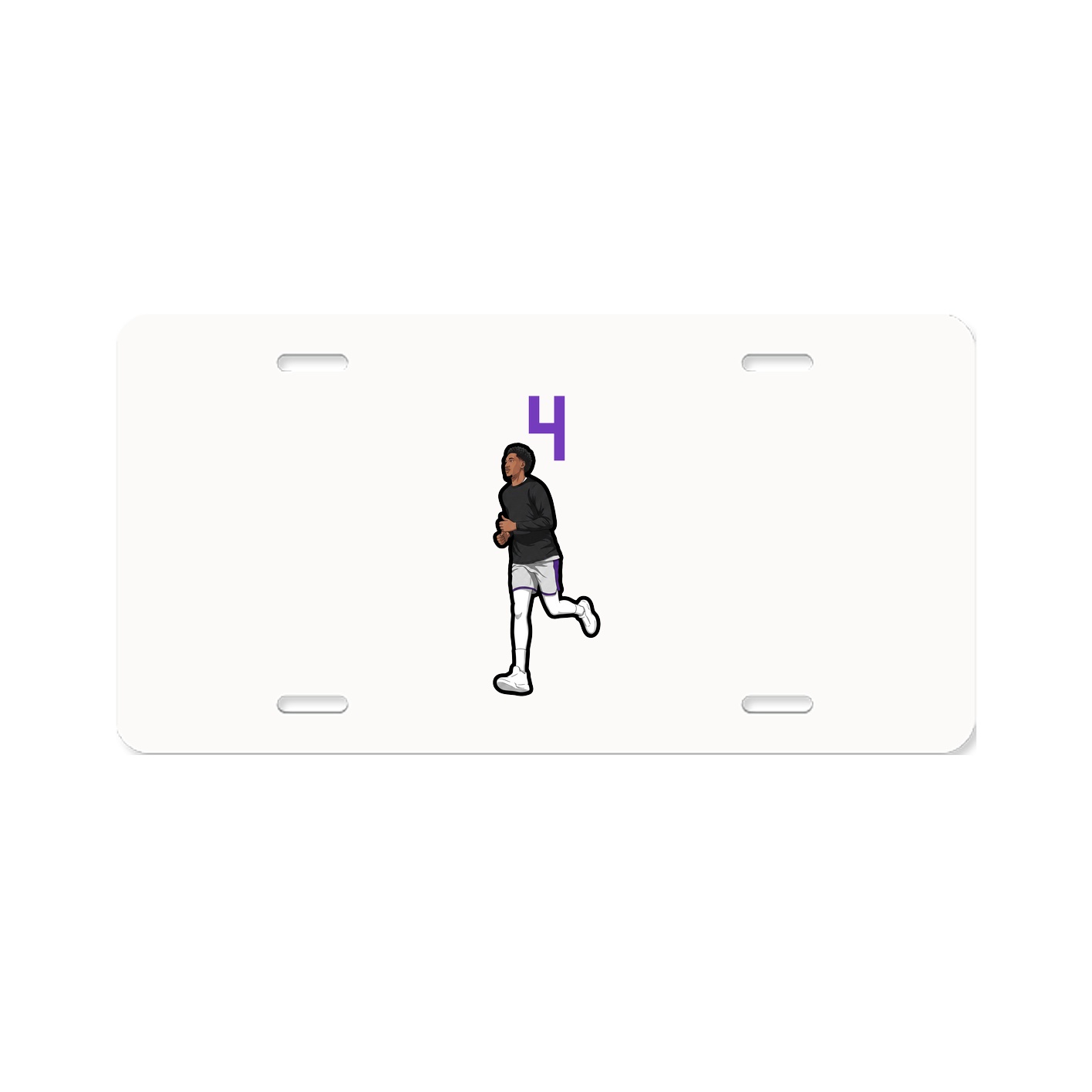 License Plate — Number Top in Classic