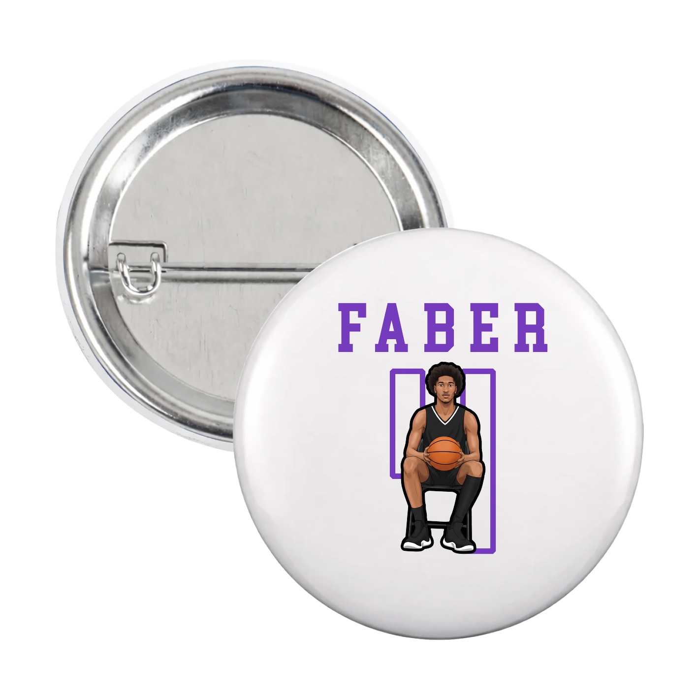 Game Day Button — Shirsey in White