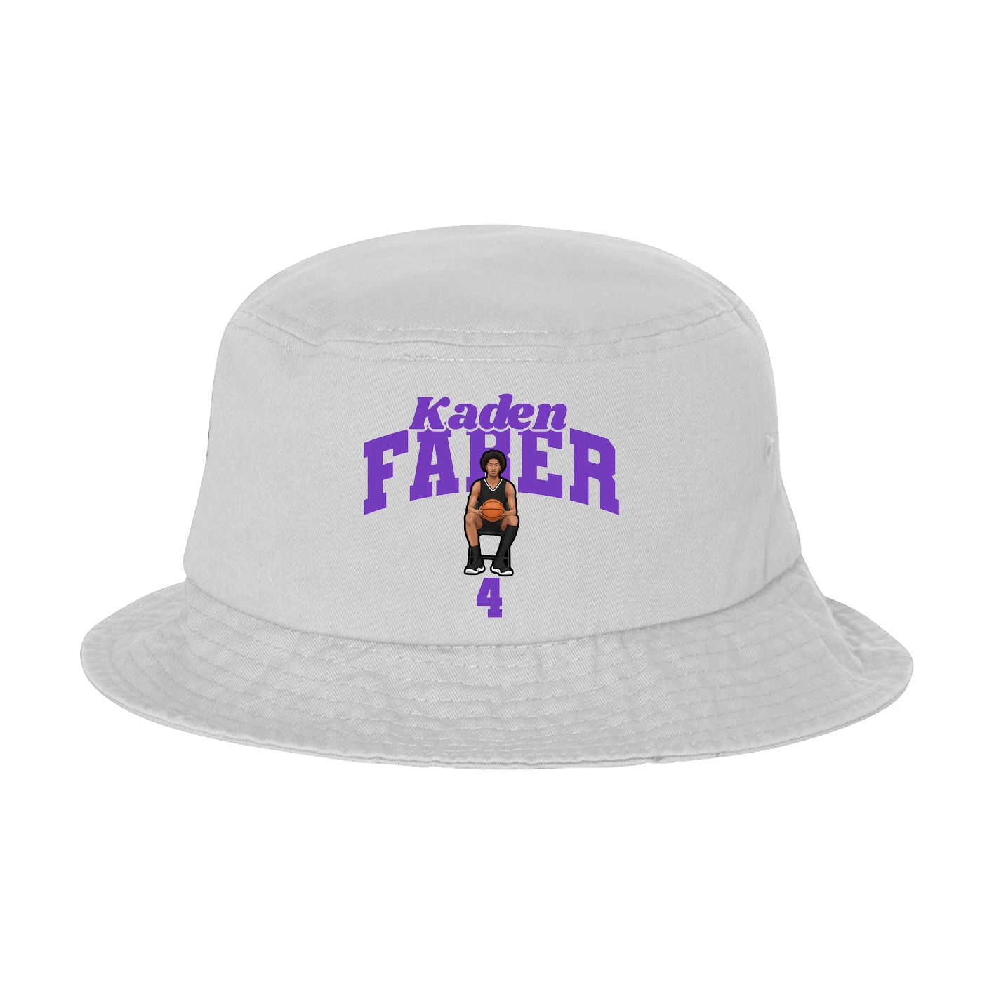 Bucket Cap — Signature Arch in White