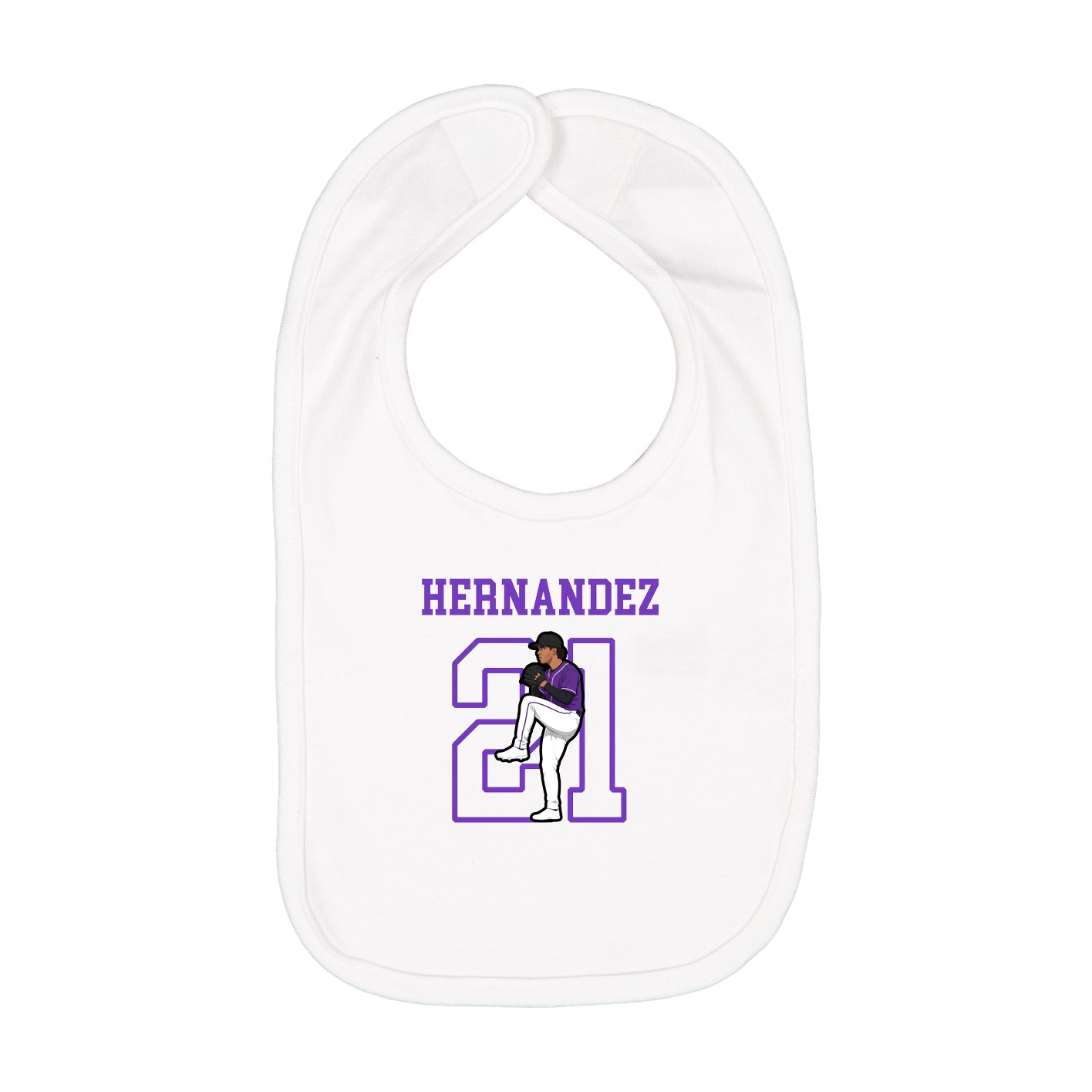 Infant Bib — Shirsey in White