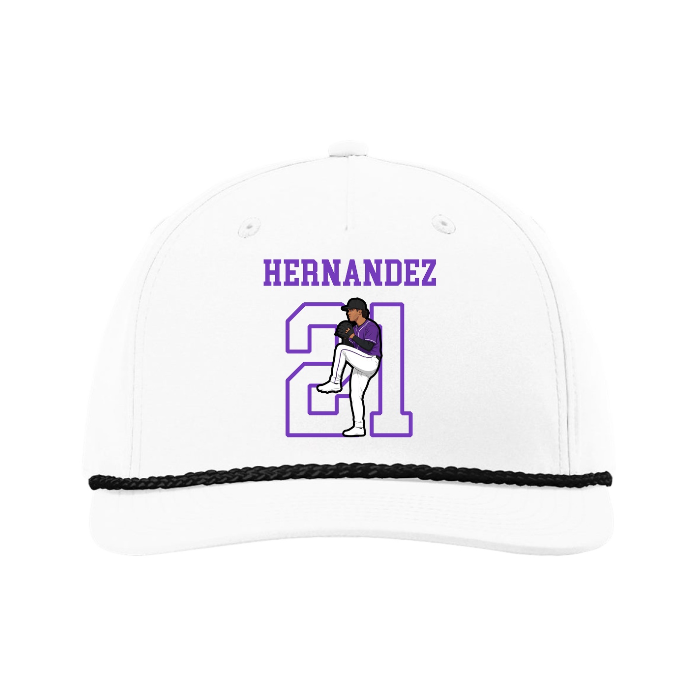 Five-Panel Classic Rope Cap — Shirsey in White