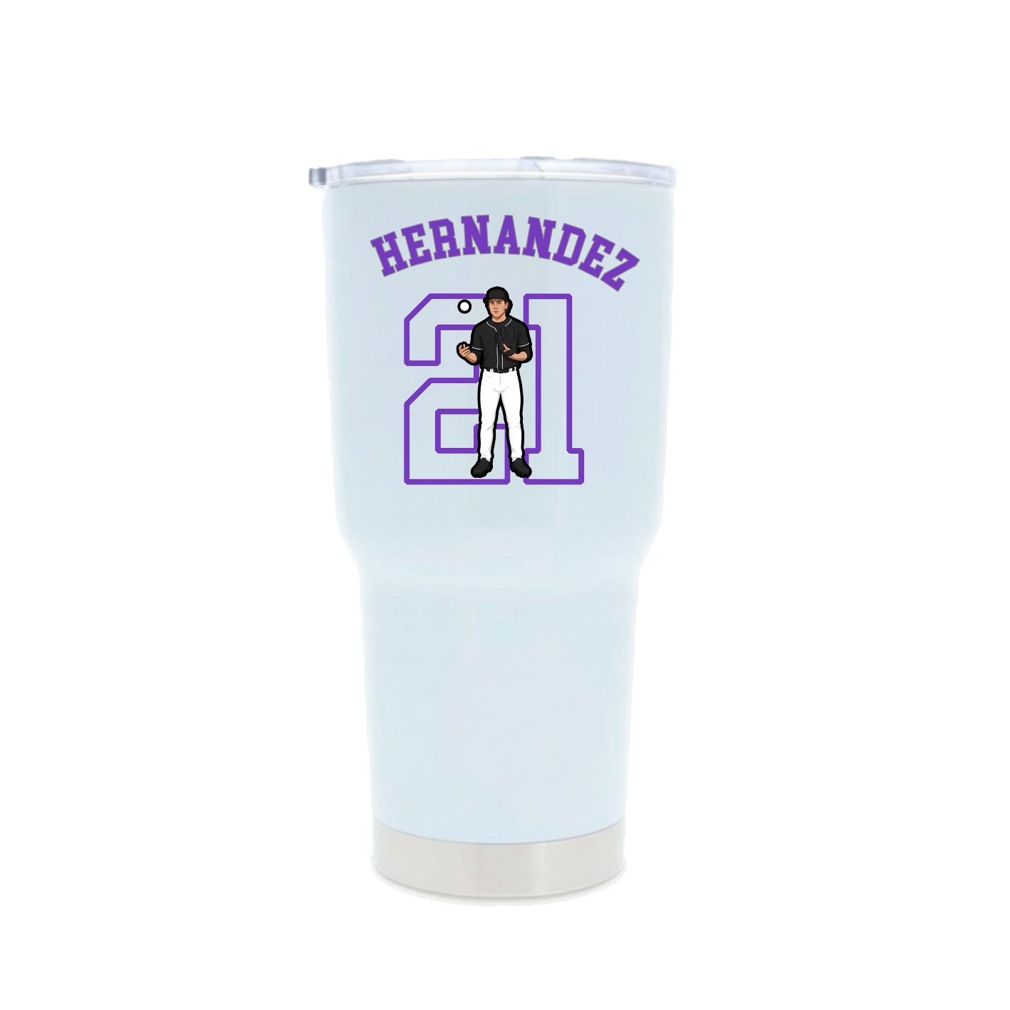 30oz Stainless Steel Tumbler — Shirsey Arch in White