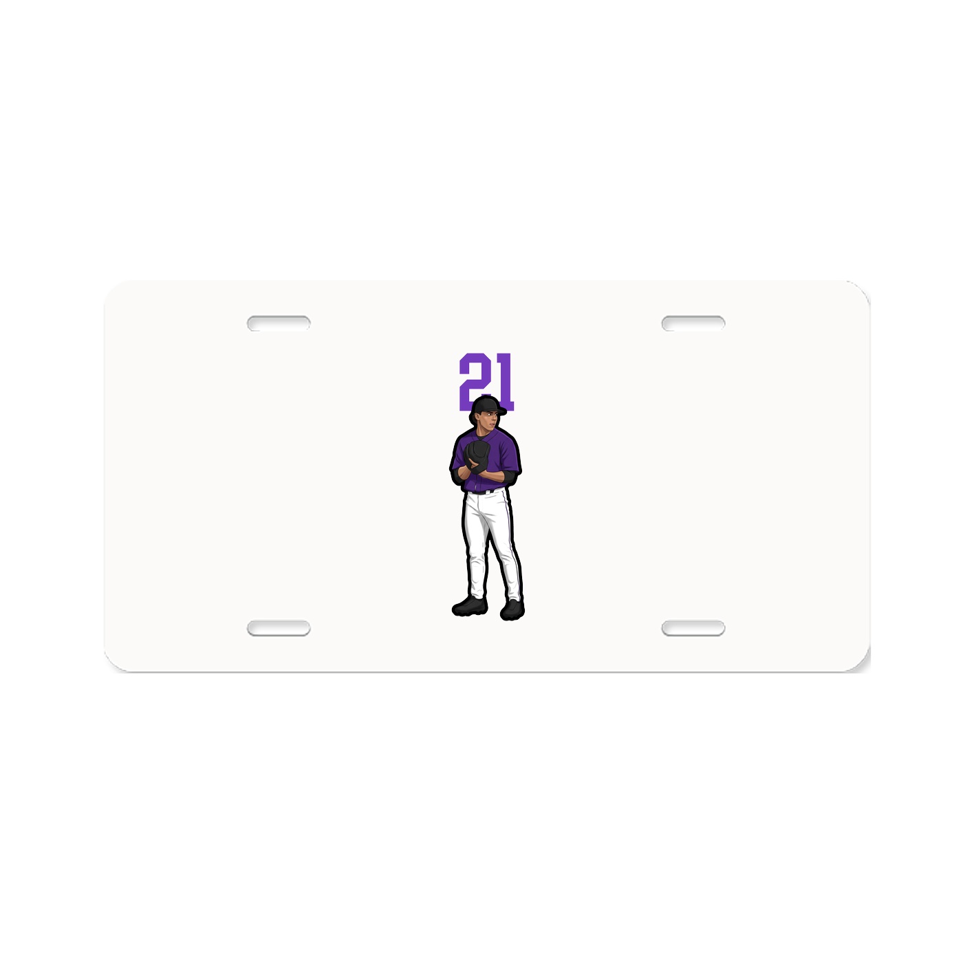 License Plate — Number Top in Classic