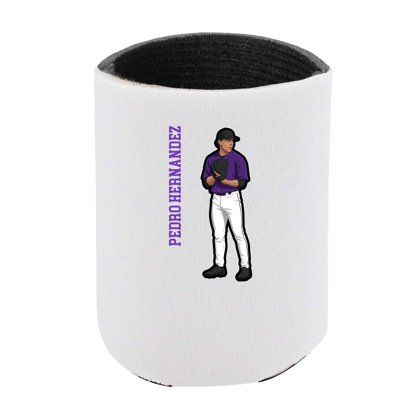 Can Holder — Name Vertical in White