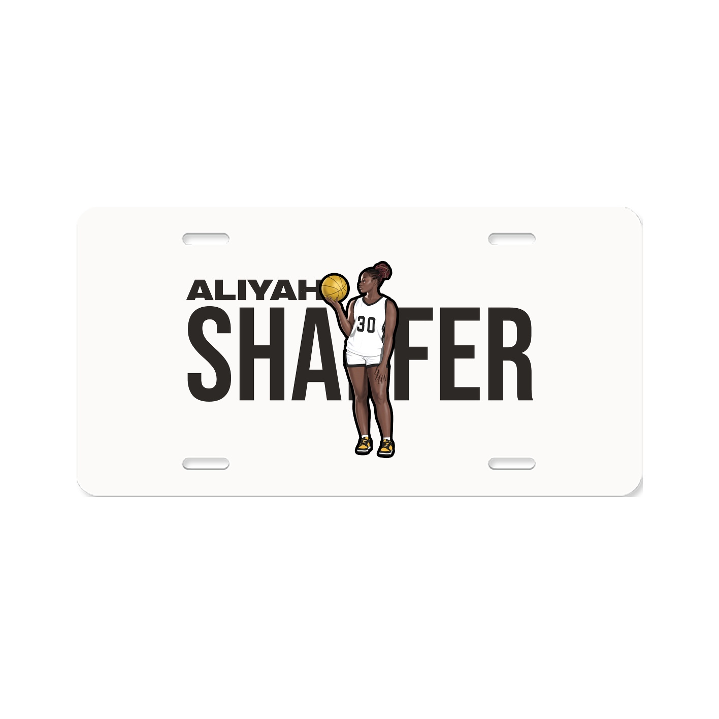 License Plate — Player Name in Classic