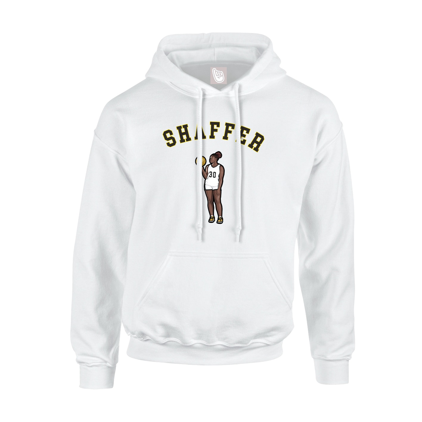 Hoodie — Shirsey Arch in White
