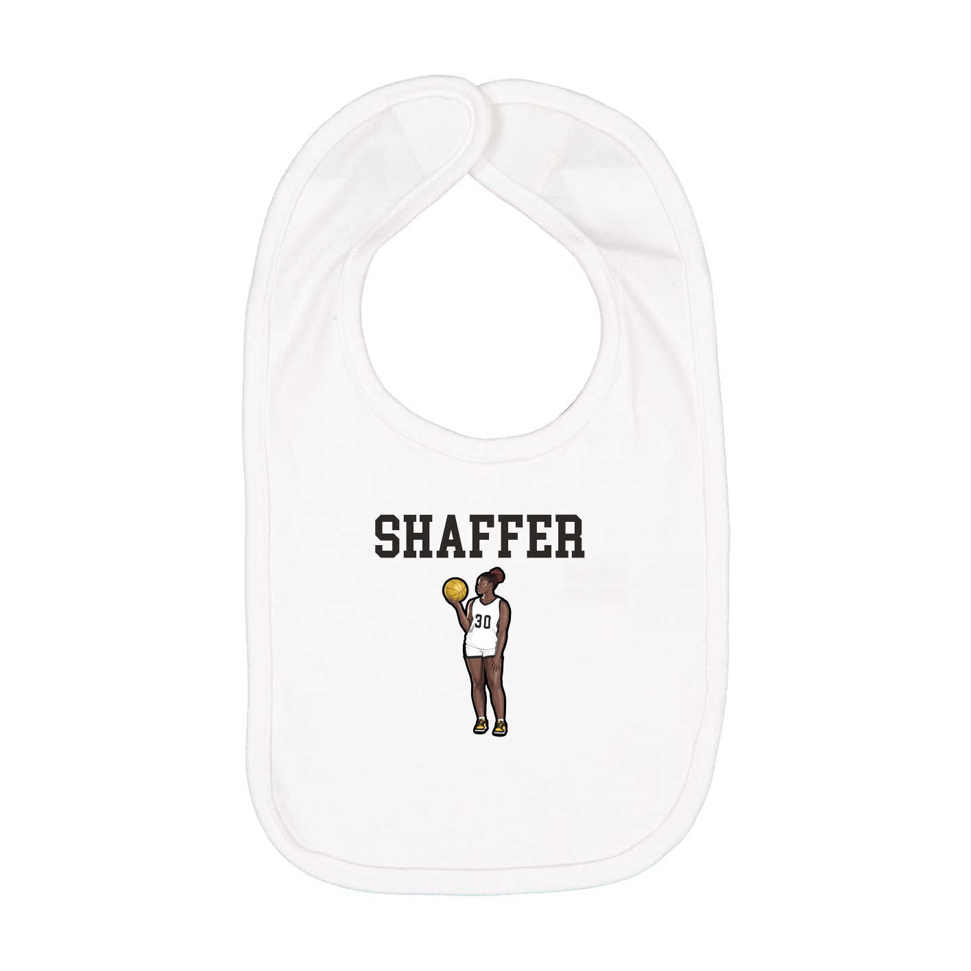Infant Bib — Shirsey in White