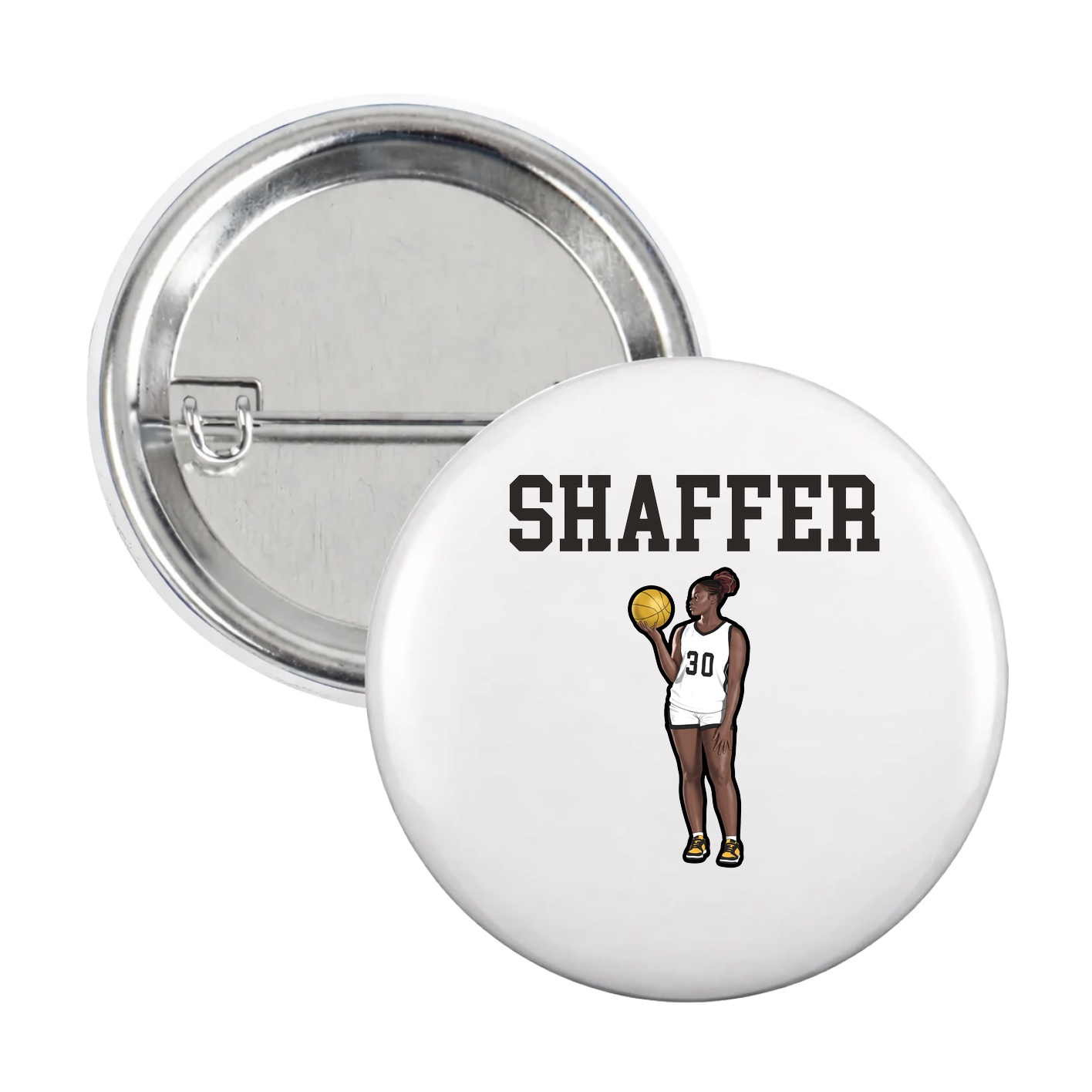 Game Day Button — Shirsey in White
