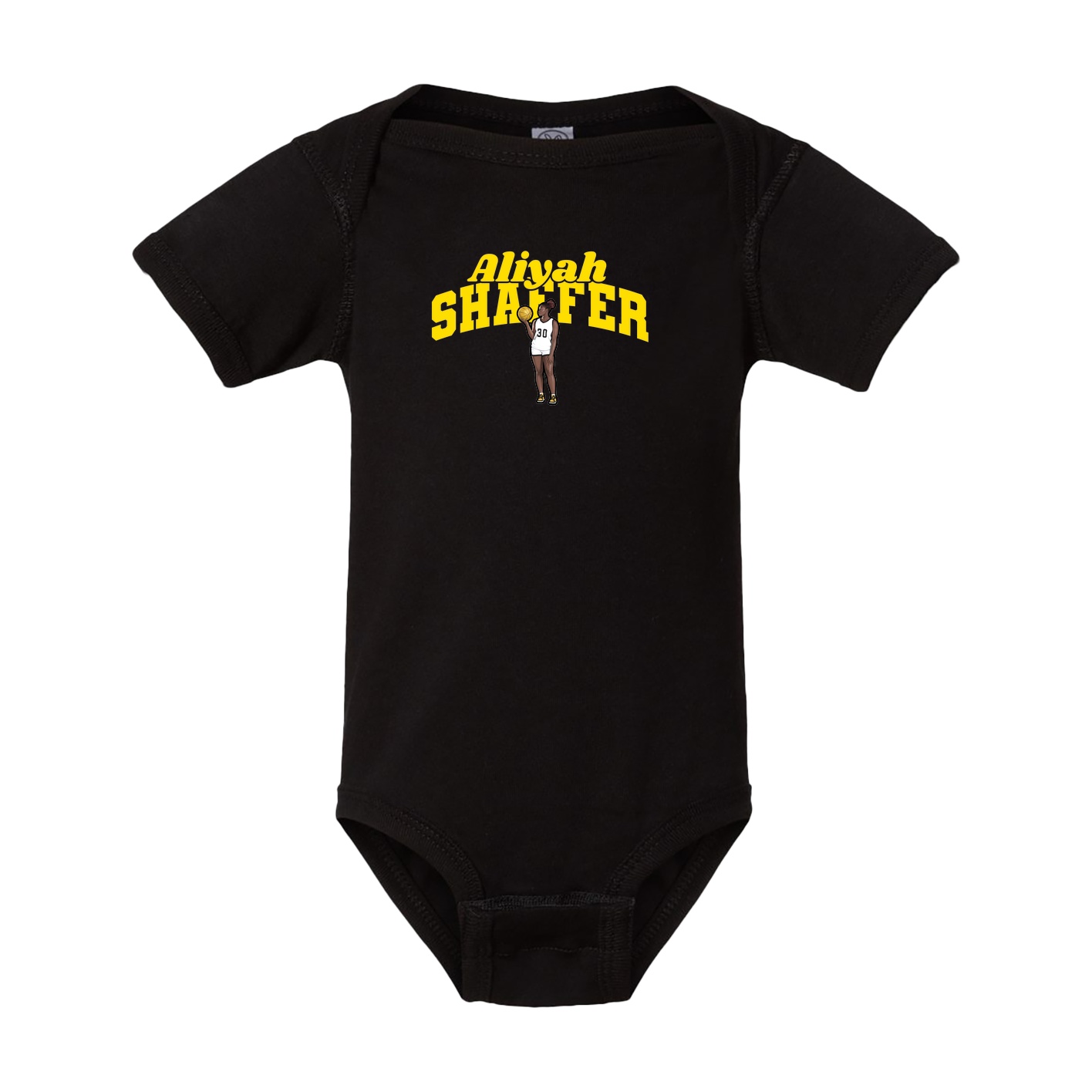 Baby Onesie — Signature Arch in Black