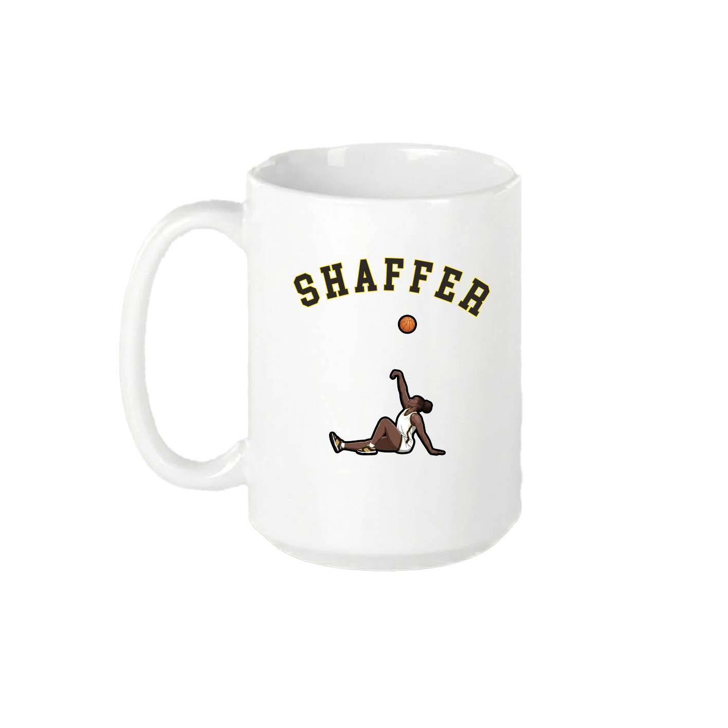 15oz Coffee Mug — Shirsey Arch in White