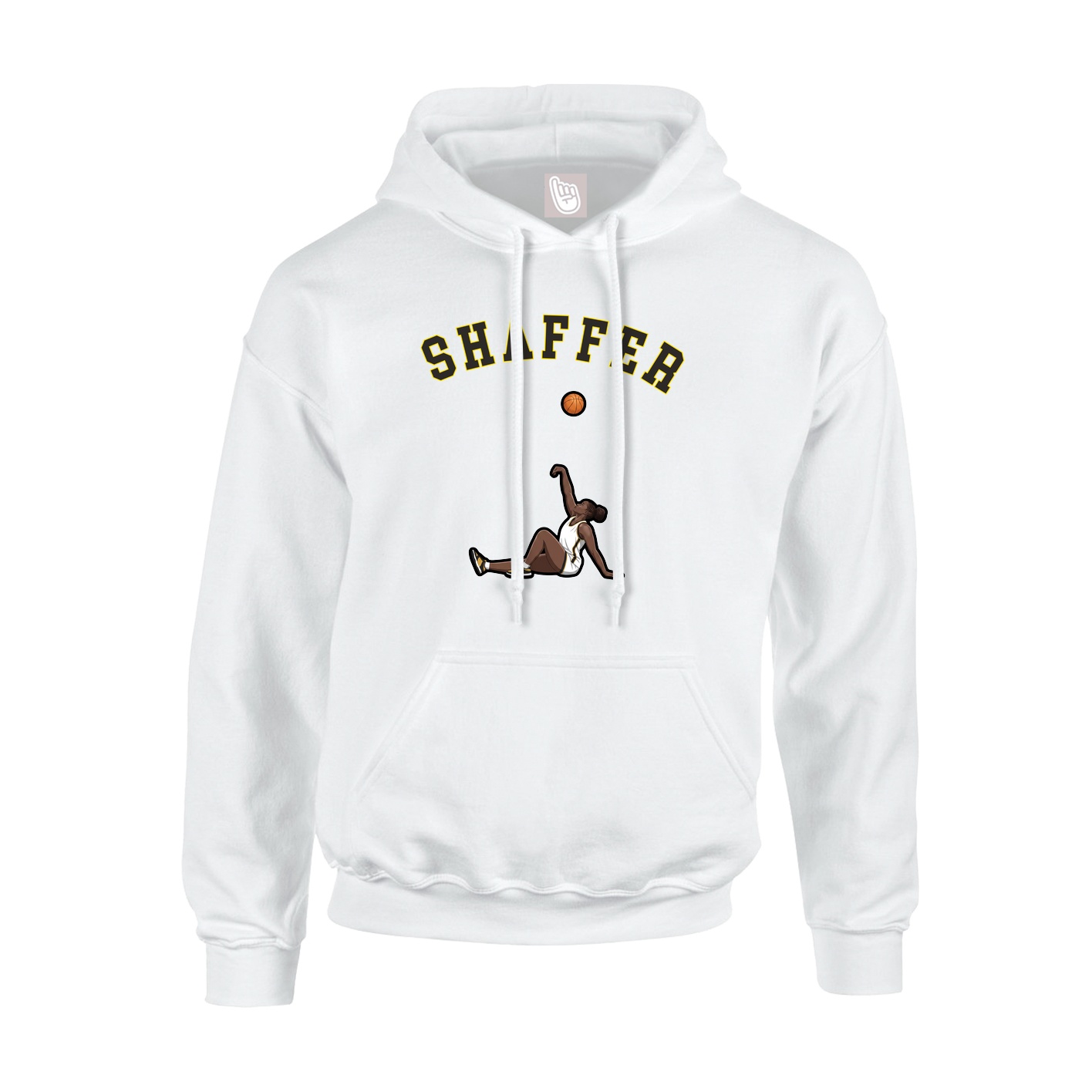 Youth Hoodie — Shirsey Arch in White