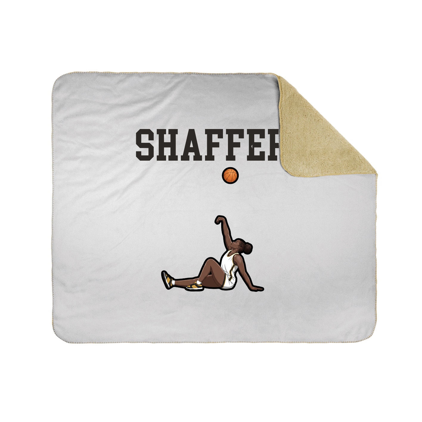 Throw Blanket — Shirsey in White