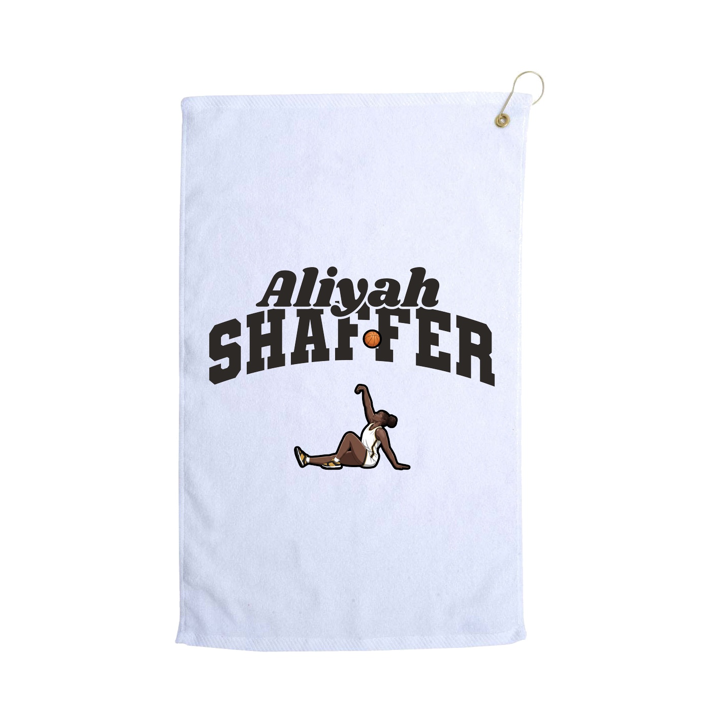 Golf Towel — Signature Arch in White