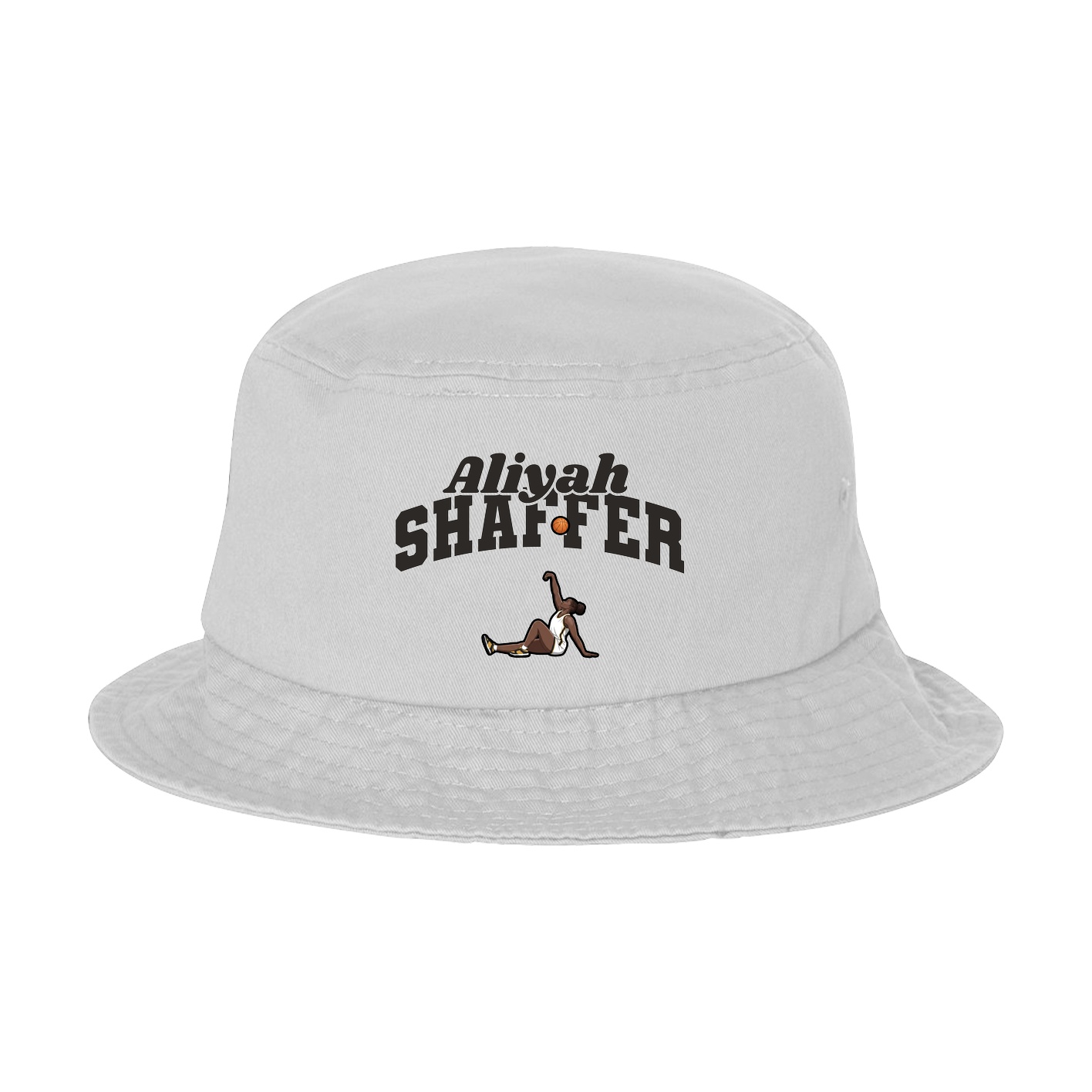 Bucket Cap — Signature Arch in White