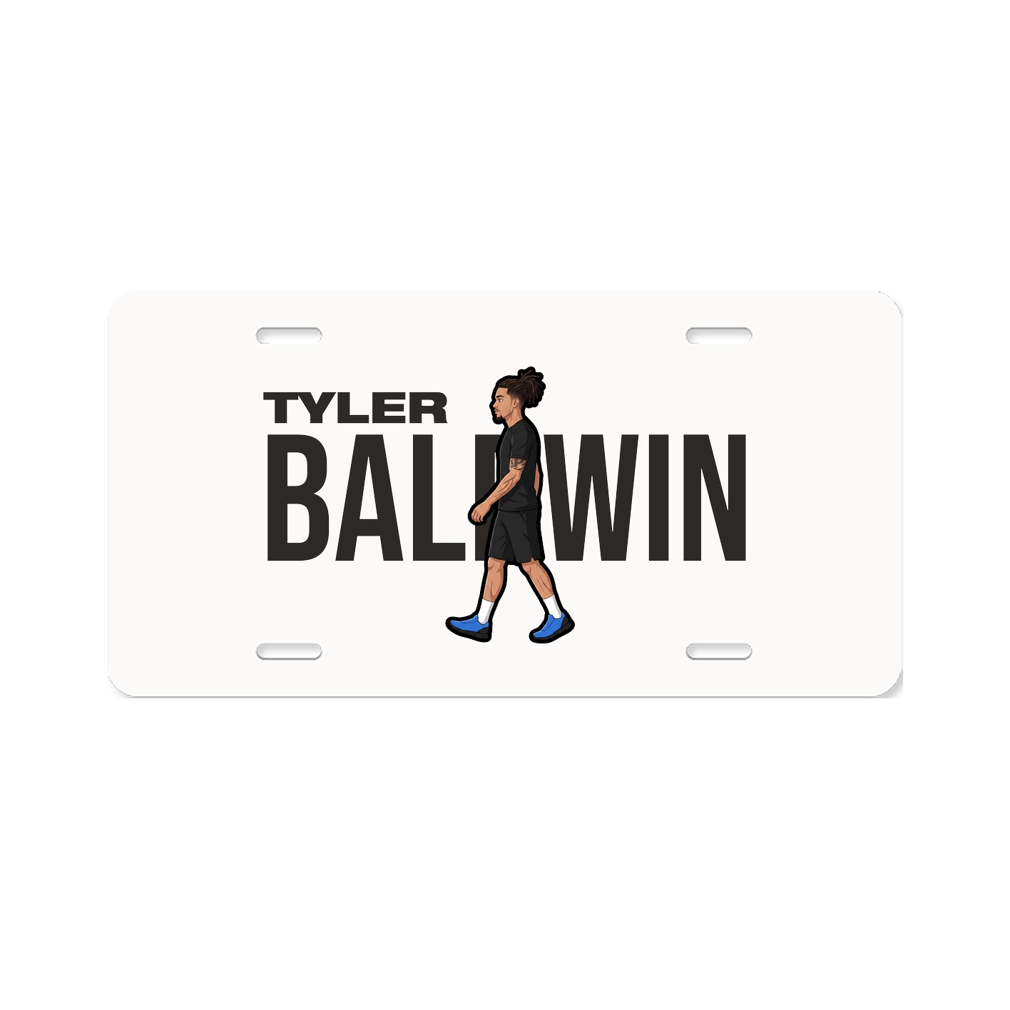 License Plate — Player Name in Classic