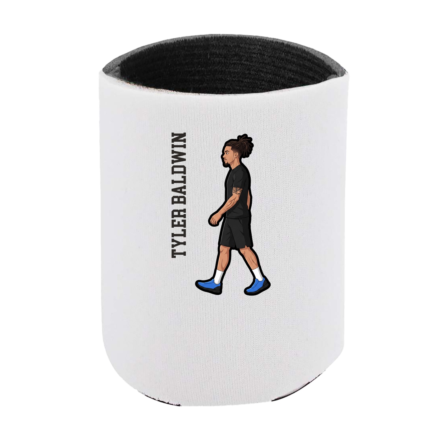 Can Holder — Name Vertical in White