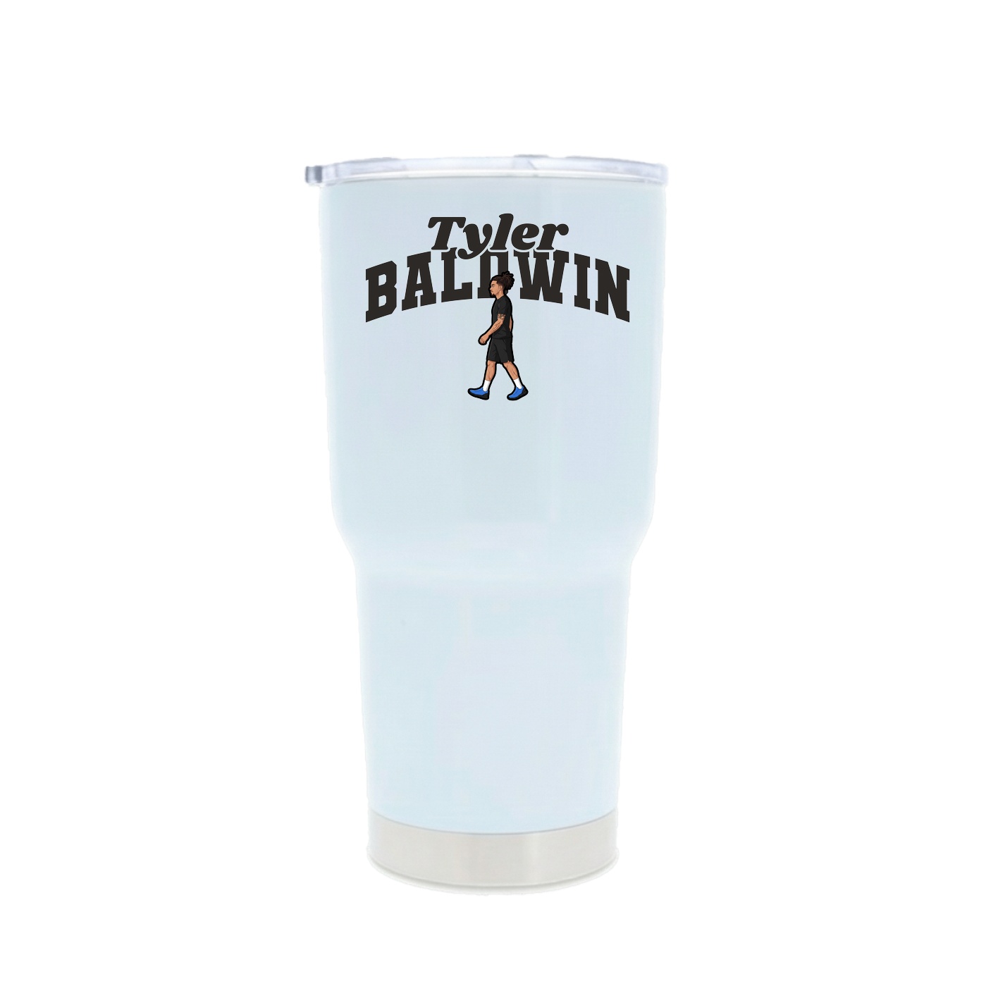 30oz Stainless Steel Tumbler — Signature Arch in White