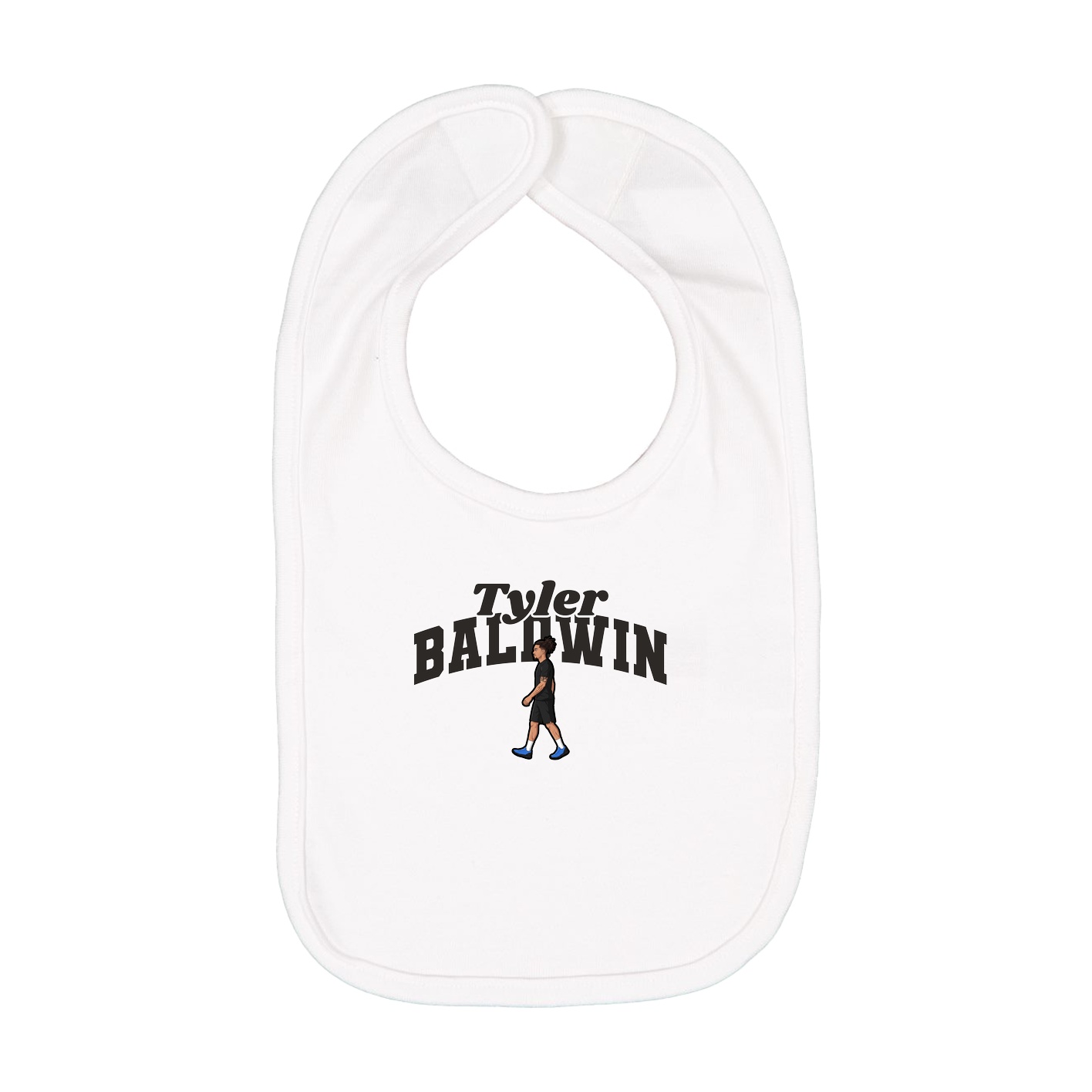 Infant Bib — Signature Arch in White