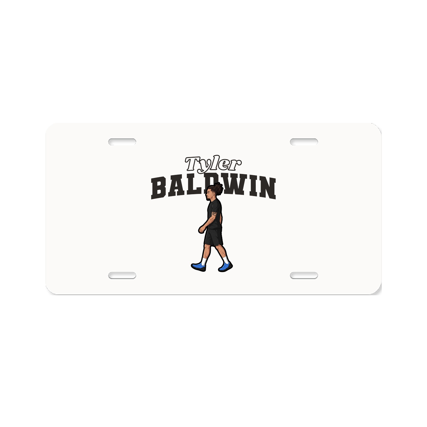 License Plate — Name Arch in Classic