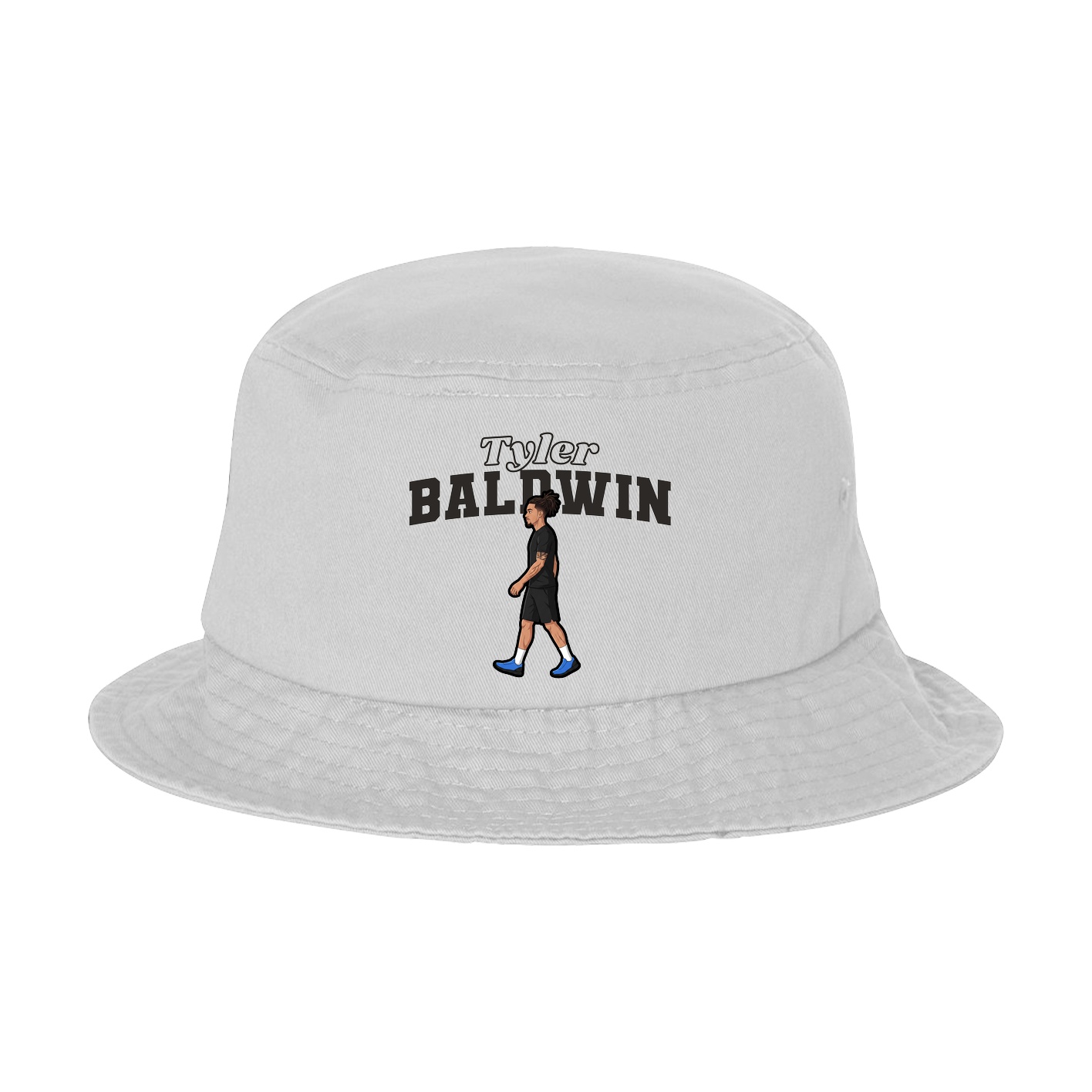 Bucket Cap — Name Arch in White