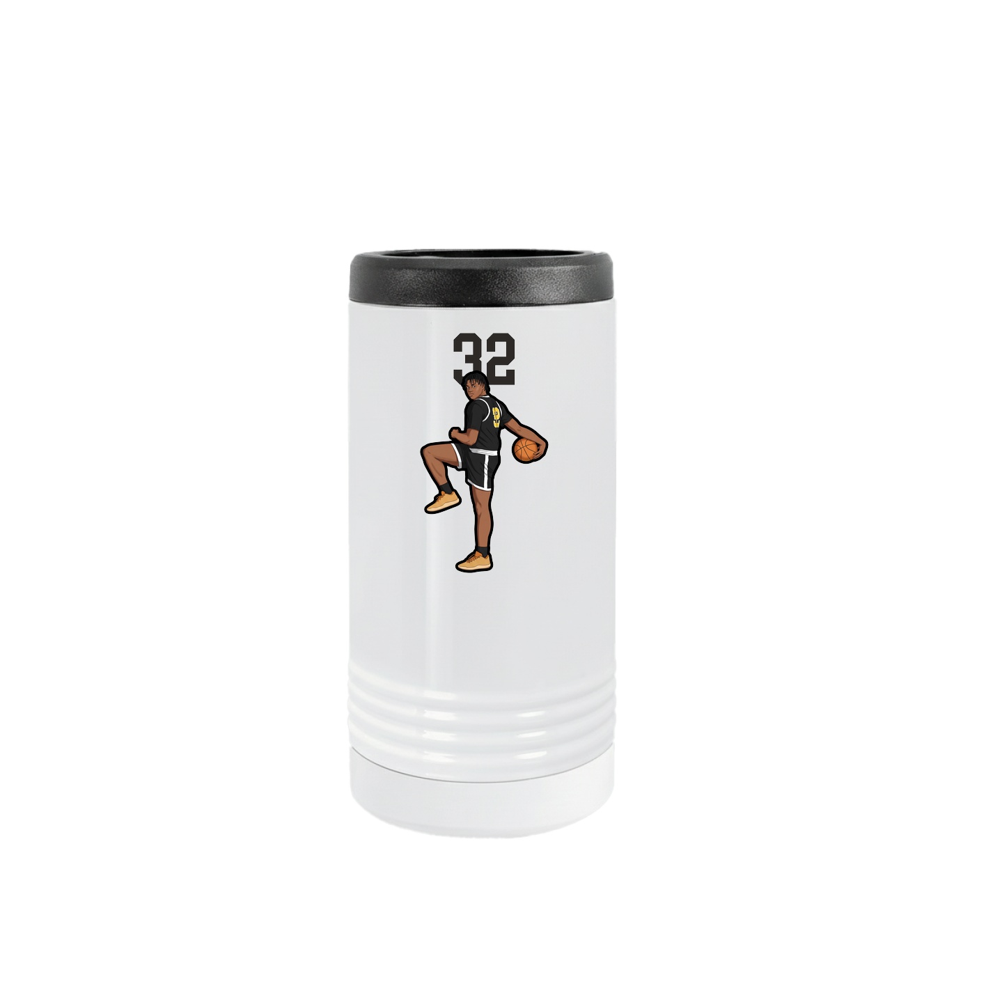 Slim Beverage Holder — Number Top in White