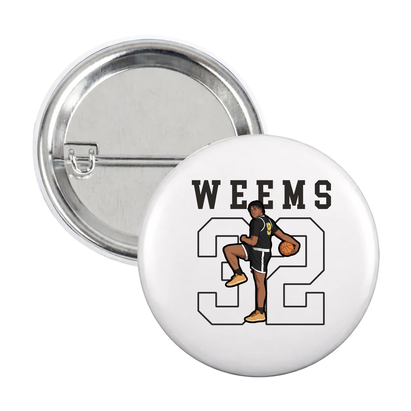Game Day Button — Shirsey in White