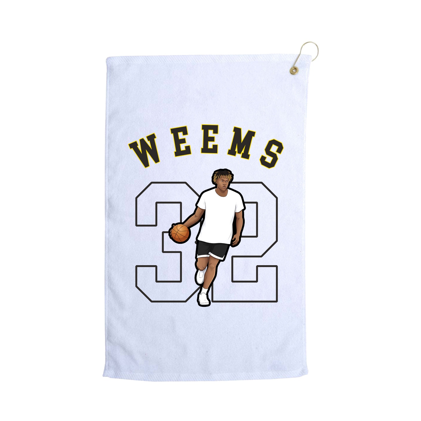 Golf Towel — Shirsey Arch in White