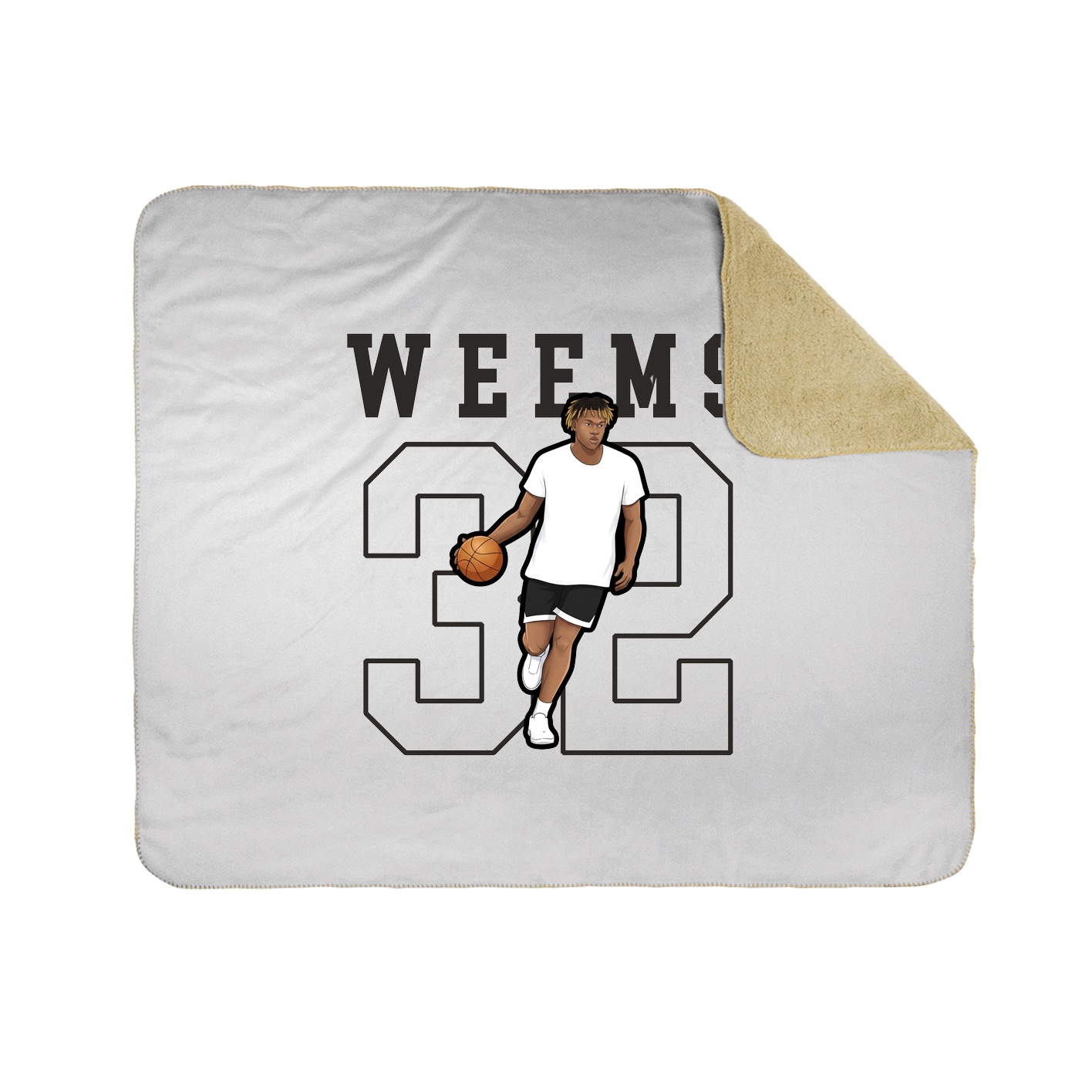 Throw Blanket — Shirsey in White