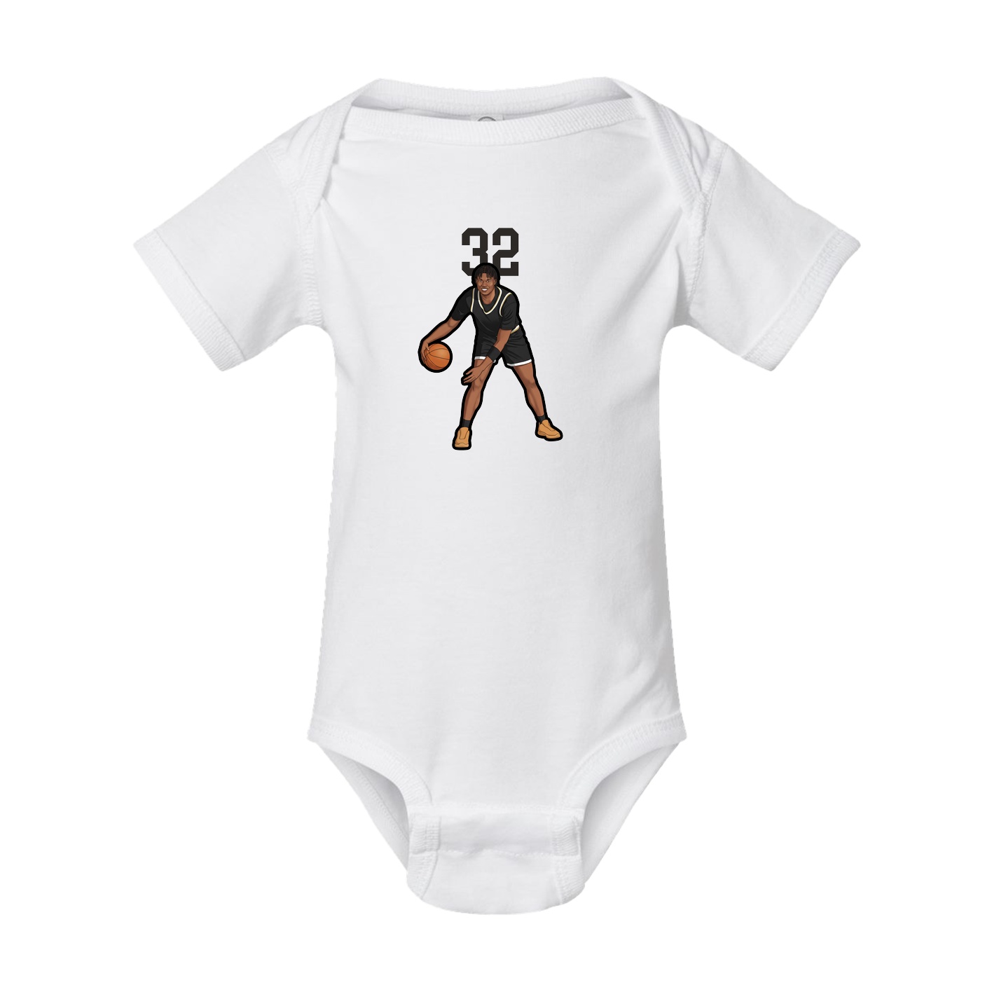 Baby Onesie — Number Top in White