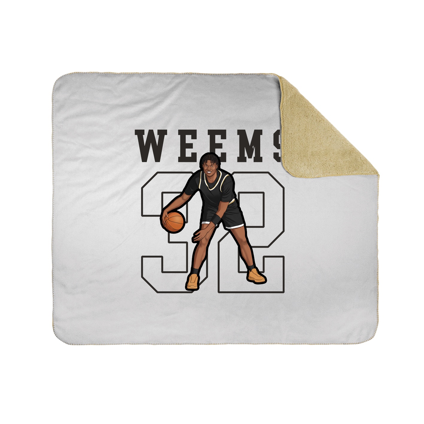 50x60 Sherpa Lined Throw Blanket