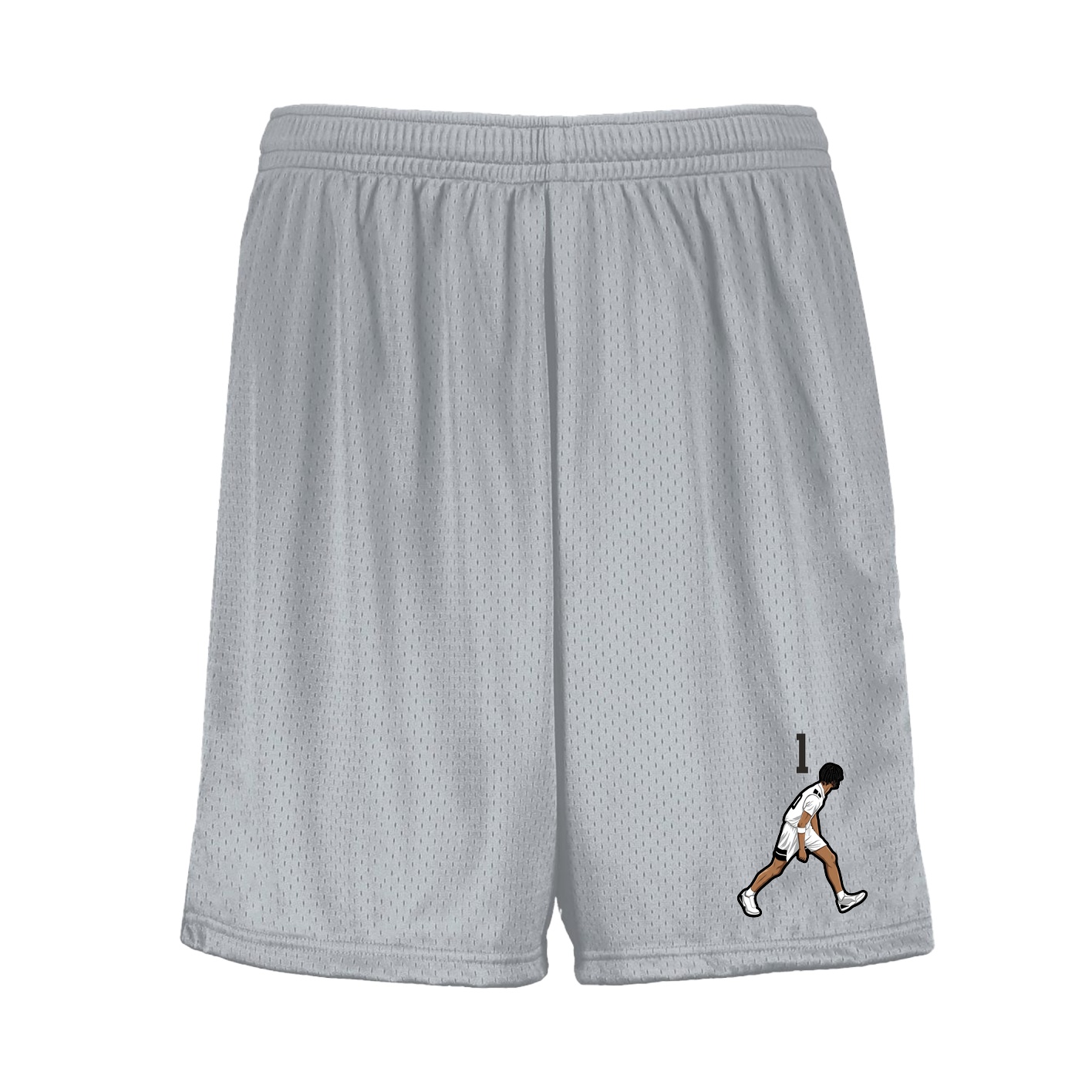 Shorts — Number Top in Silver