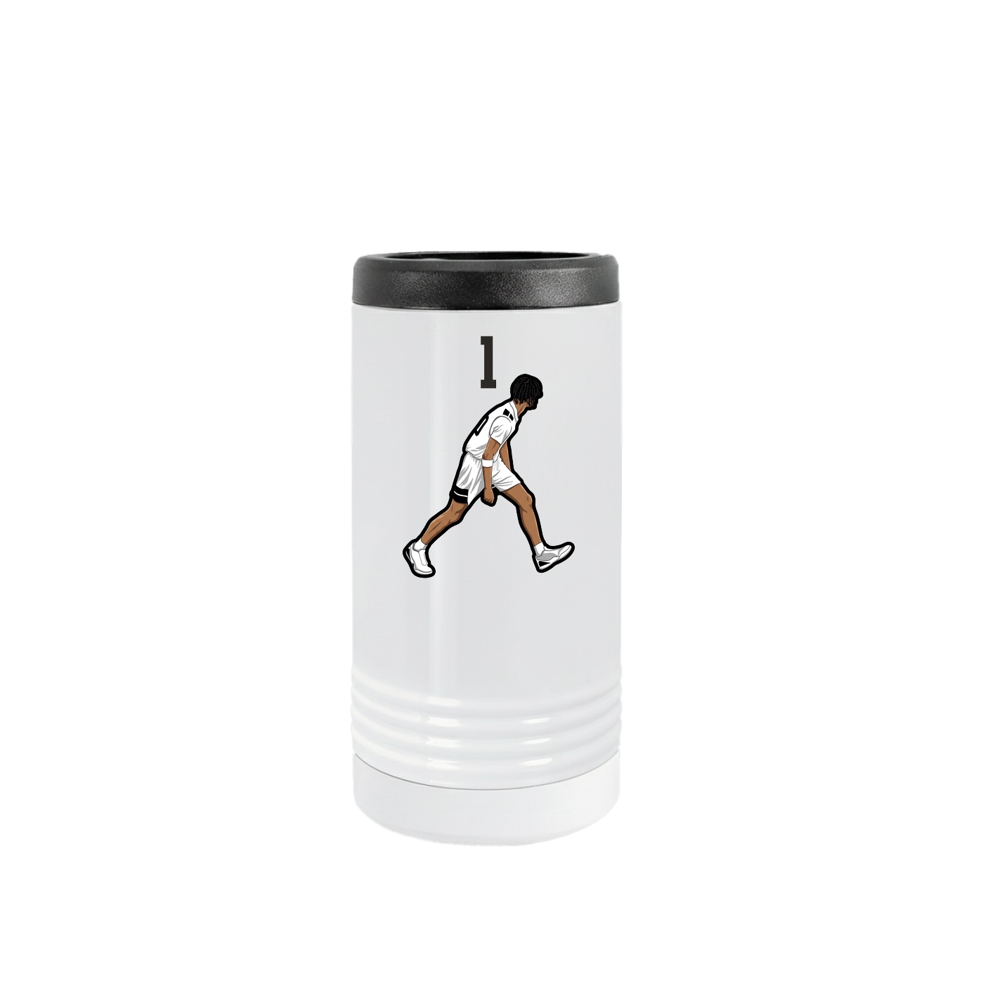 Slim Beverage Holder — Number Top in White