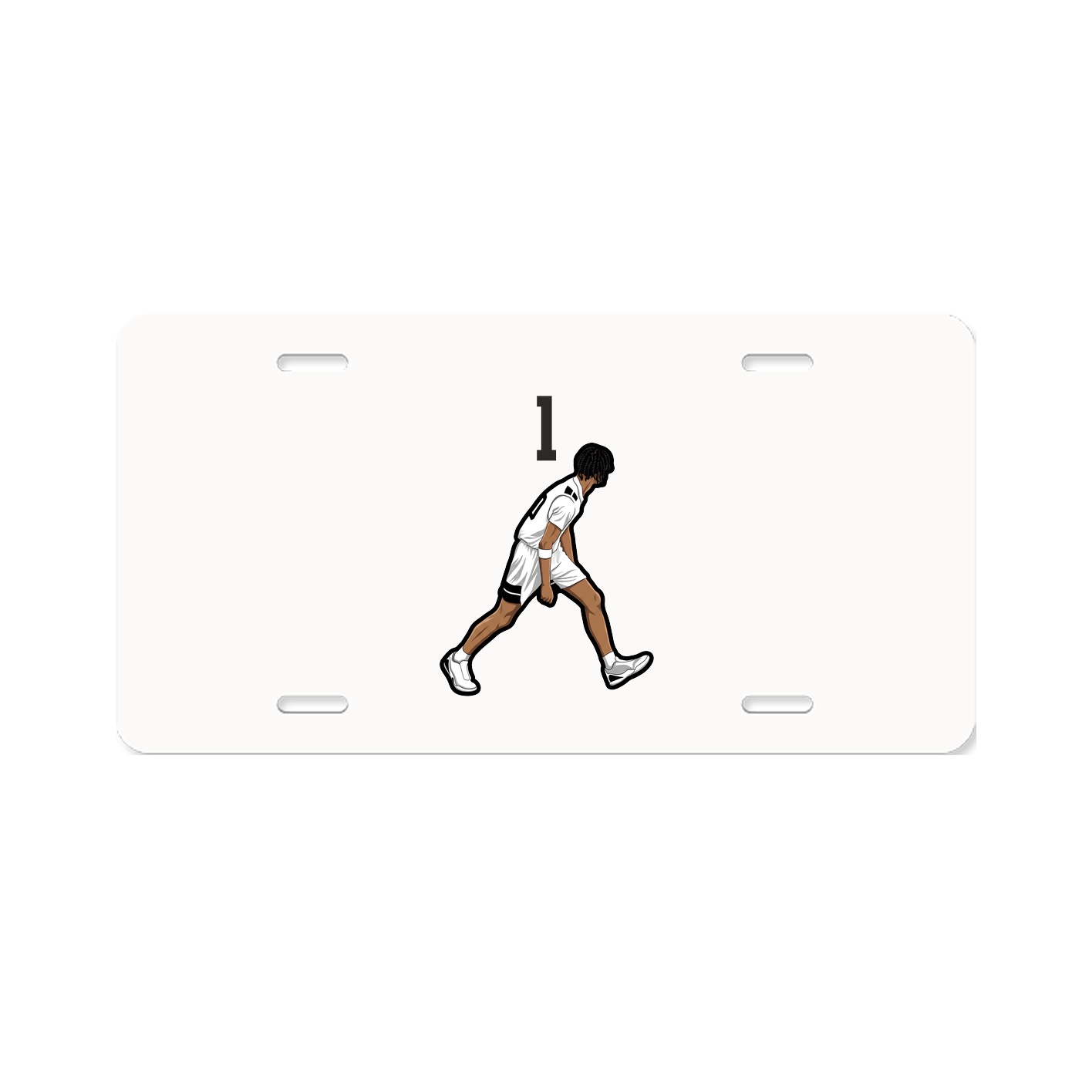 License Plate — Number Top in Classic