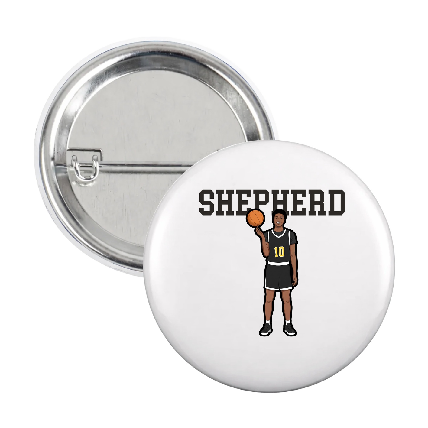 Game Day Button — Shirsey in White