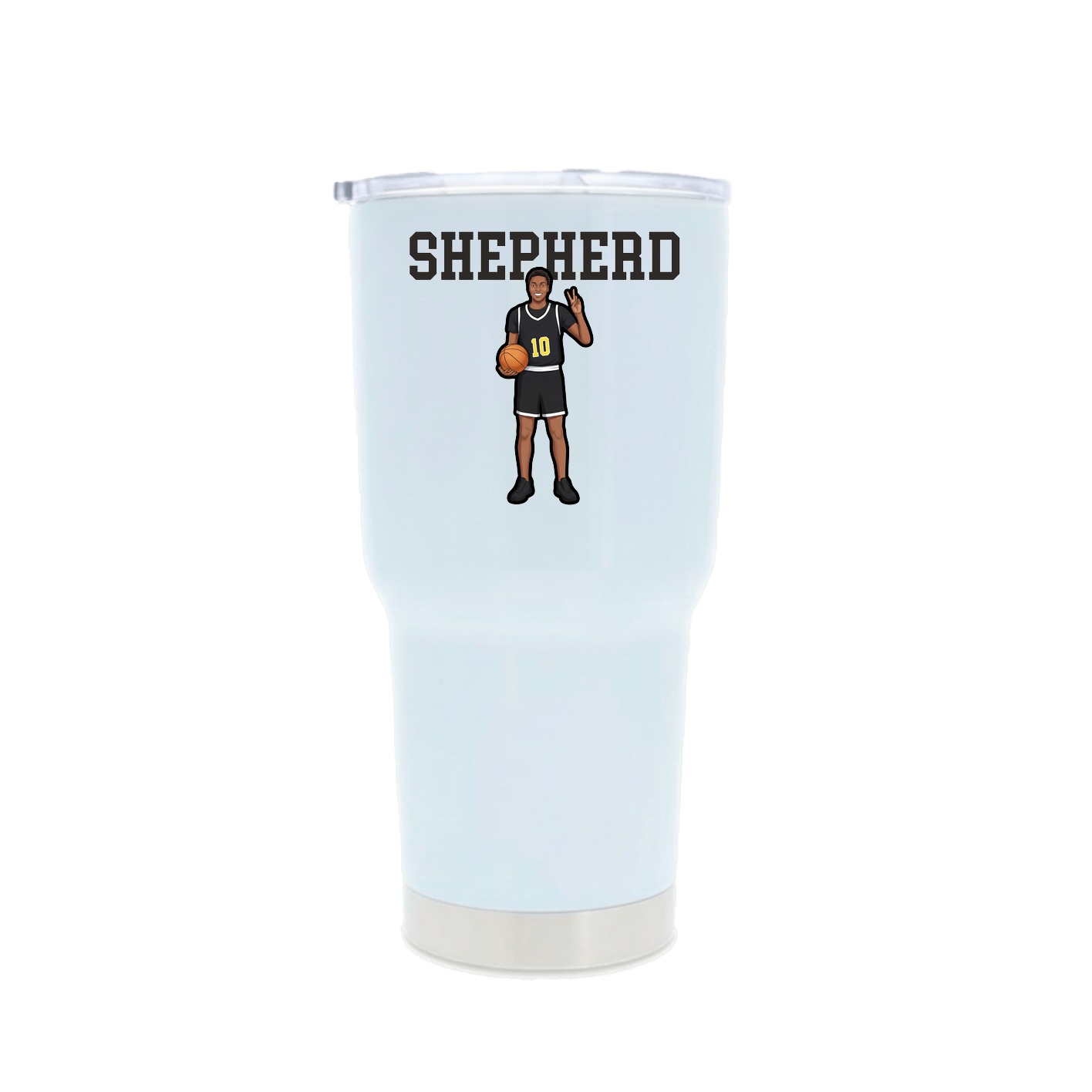 30oz Stainless Steel Tumbler — Shirsey in White