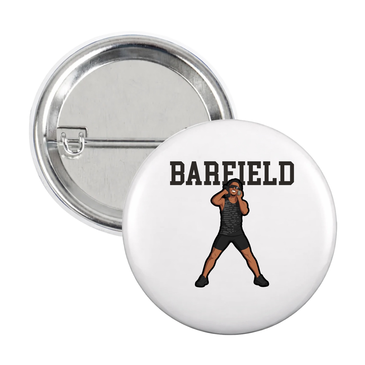 Game Day Button — Shirsey in White