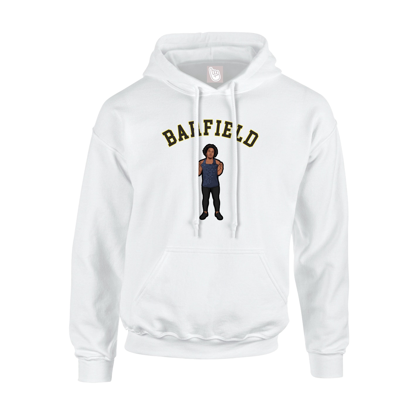 Youth Hoodie — Shirsey Arch in White