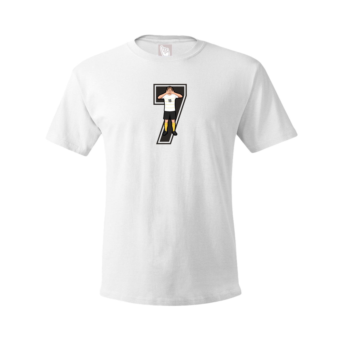 Youth Tee — Number in White