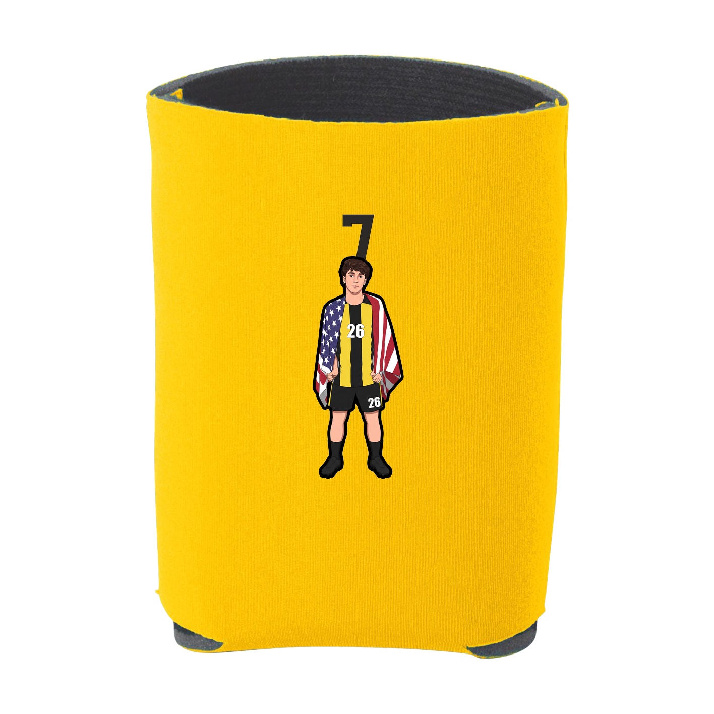 Can Holder — Number Top in Yellow