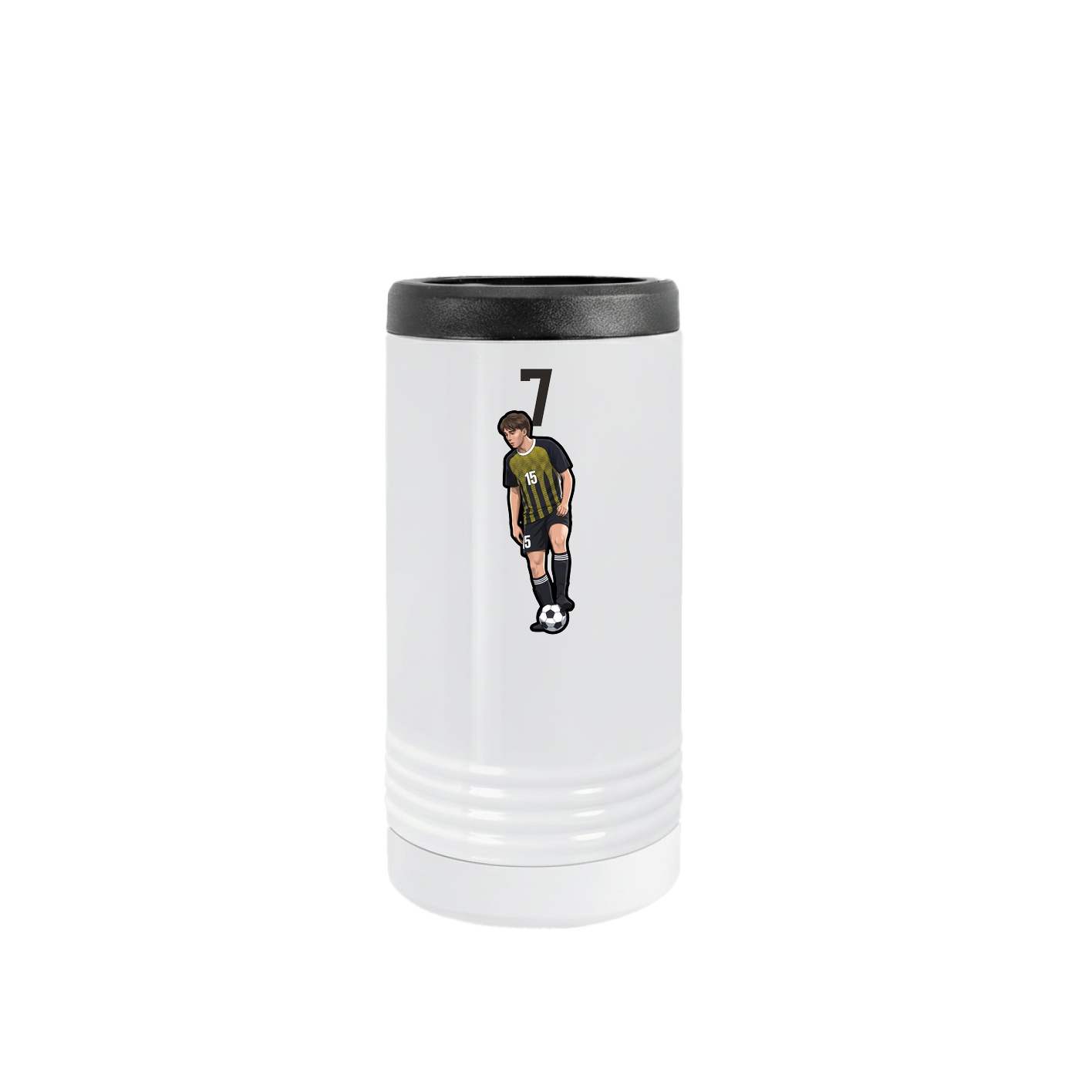 Slim Beverage Holder — Number Top in White