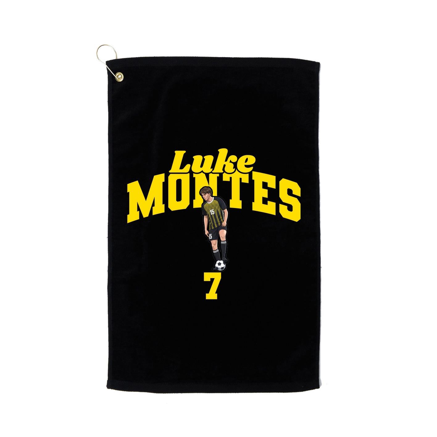 Golf Towel — Signature Arch in Black