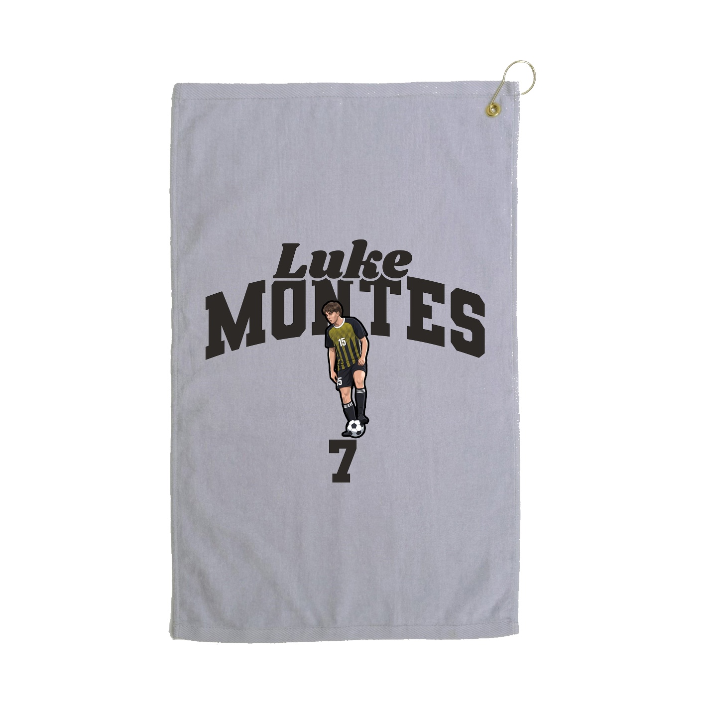 Golf Towel — Signature Arch in Grey
