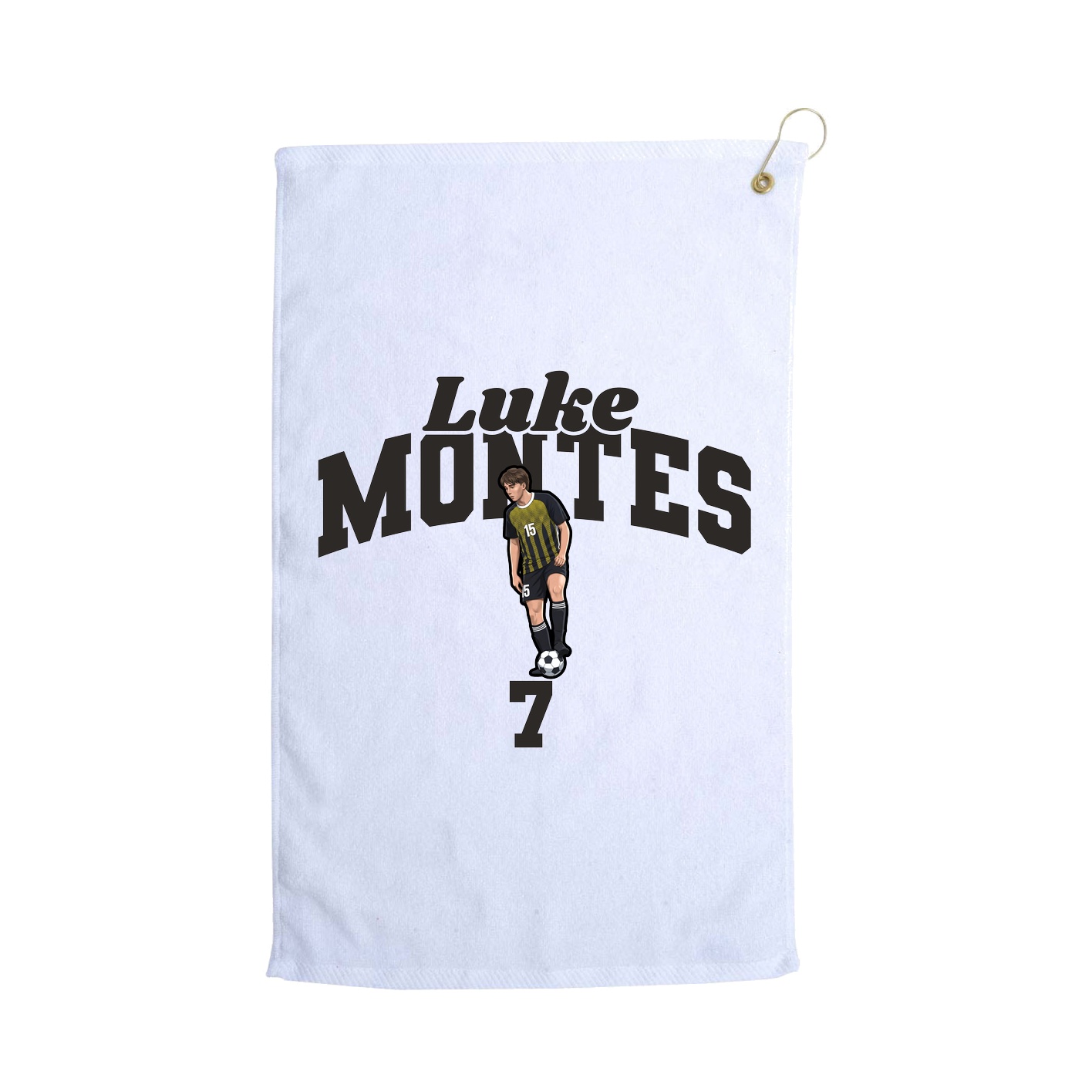 Golf Towel — Signature Arch in White