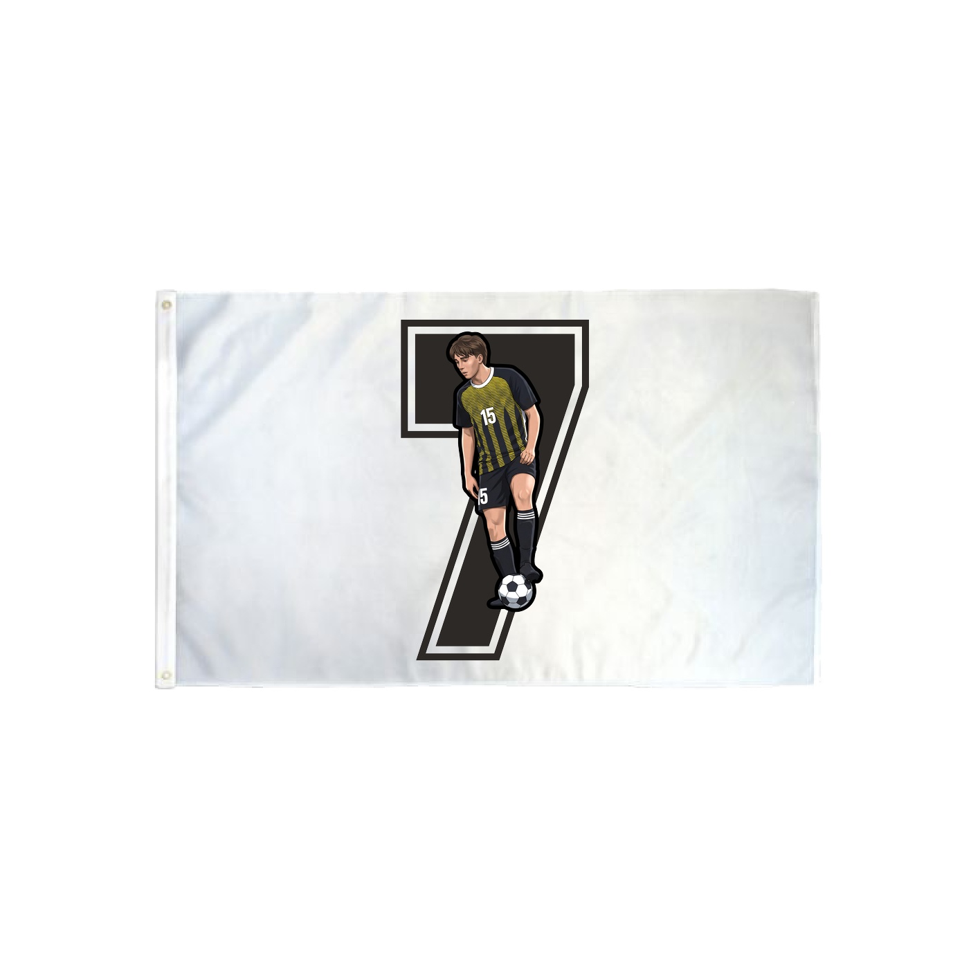 3x5 Flag — Number in Classic
