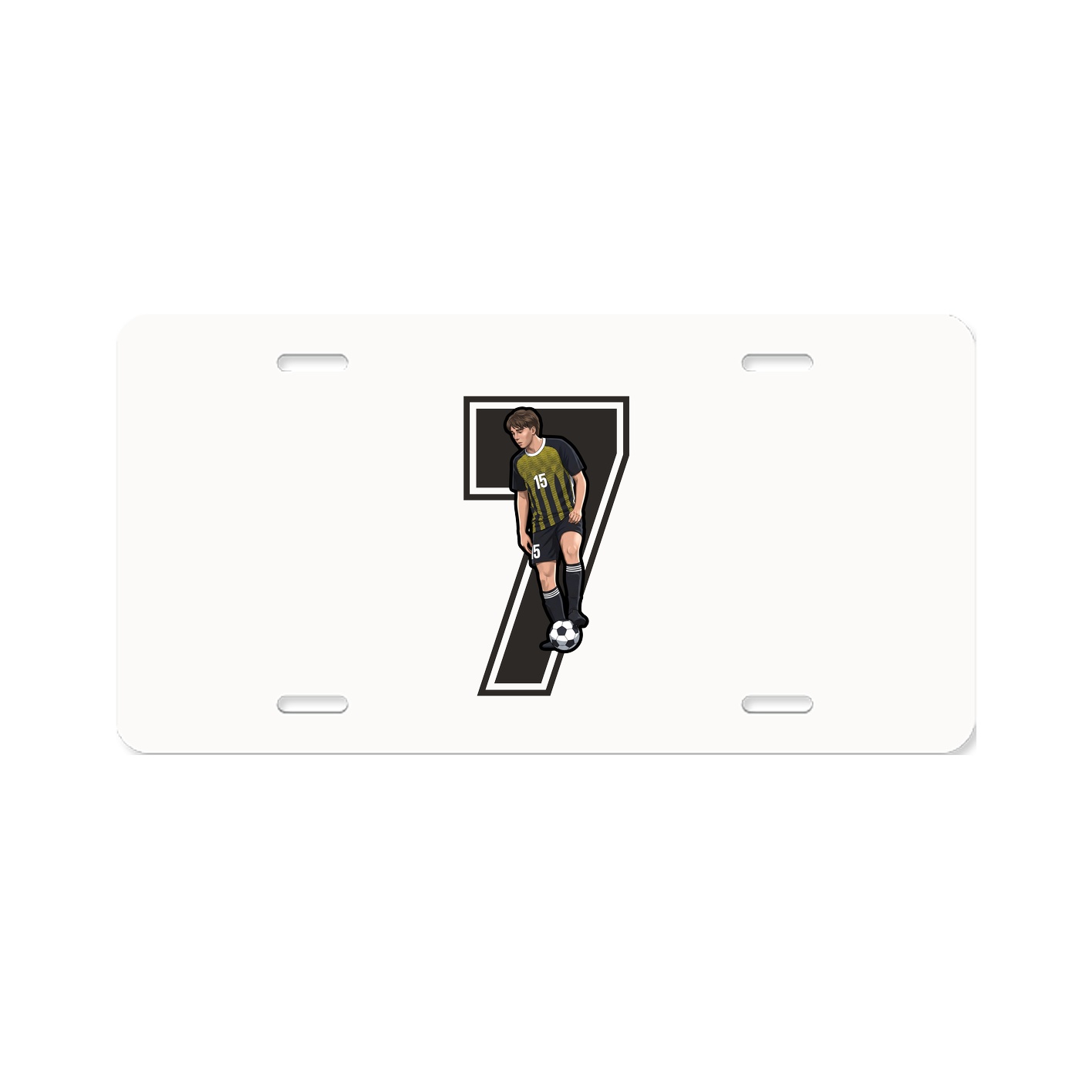 License Plate — Number in Classic